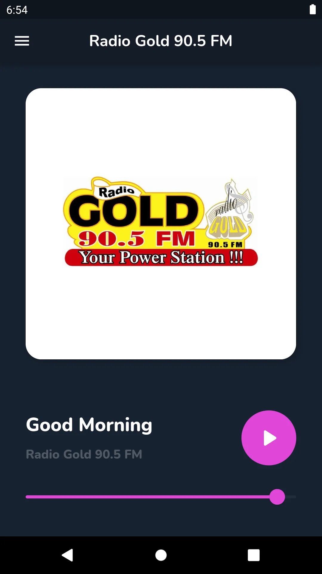 Radio Gold 90.5 FM | Indus Appstore | Screenshot