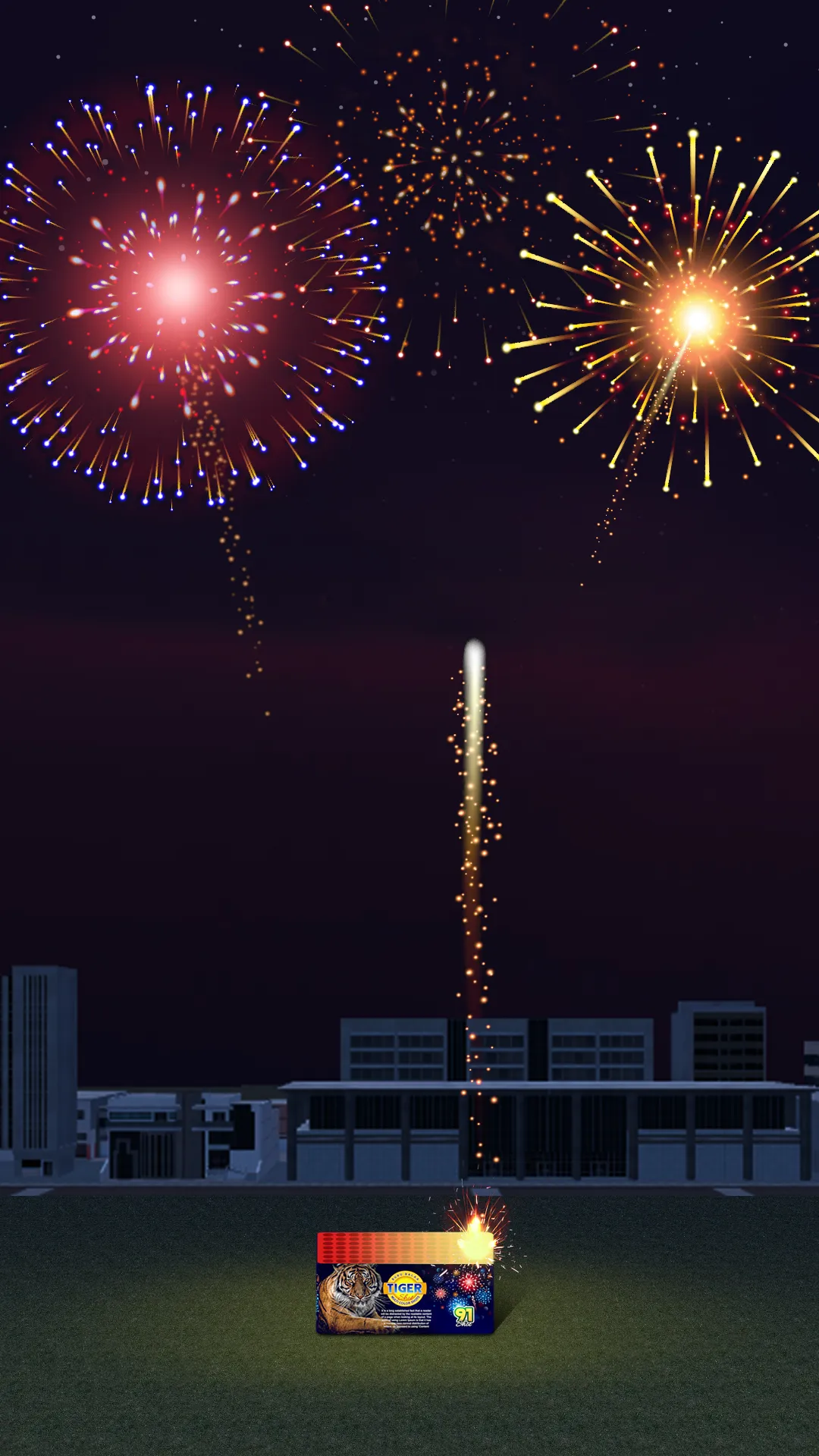 Diwali Fireworks Show 3D- Game | Indus Appstore | Screenshot