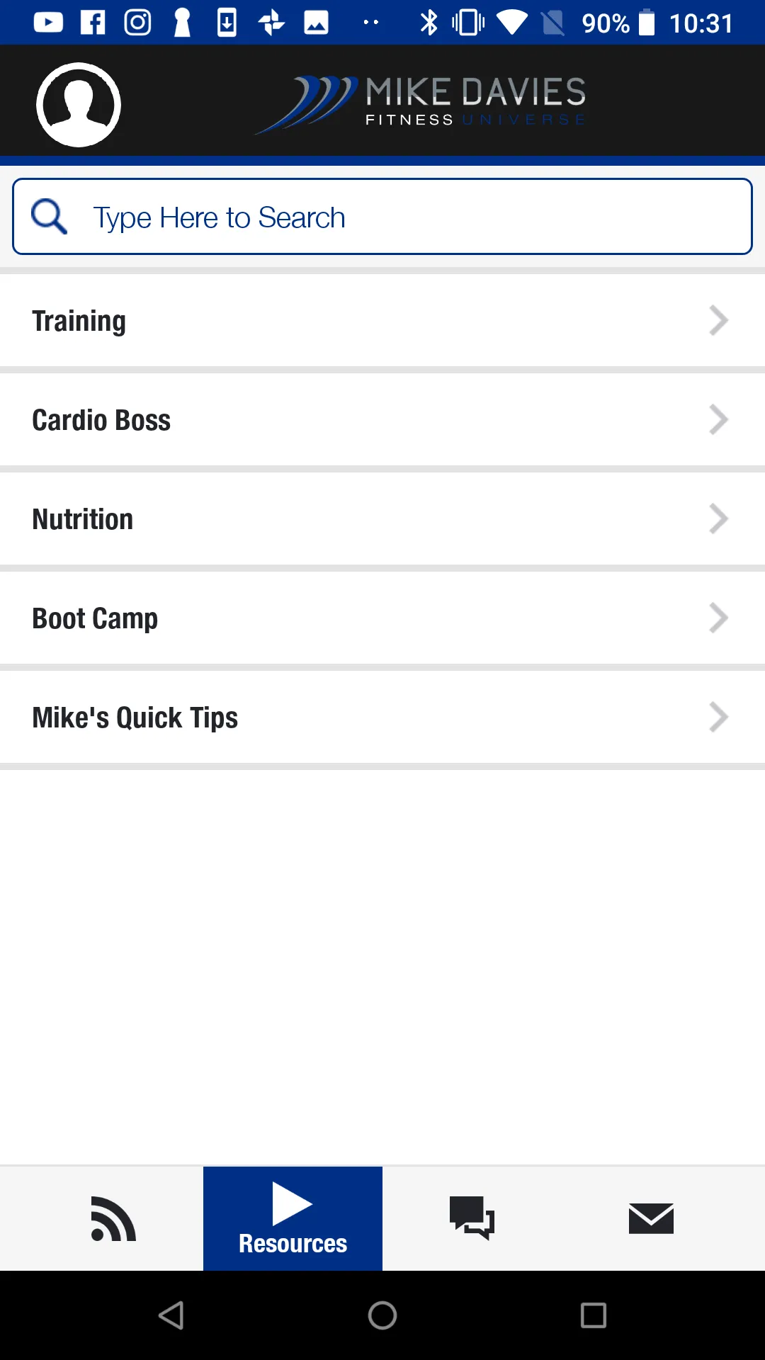 Mike Davies Fitness Universe | Indus Appstore | Screenshot