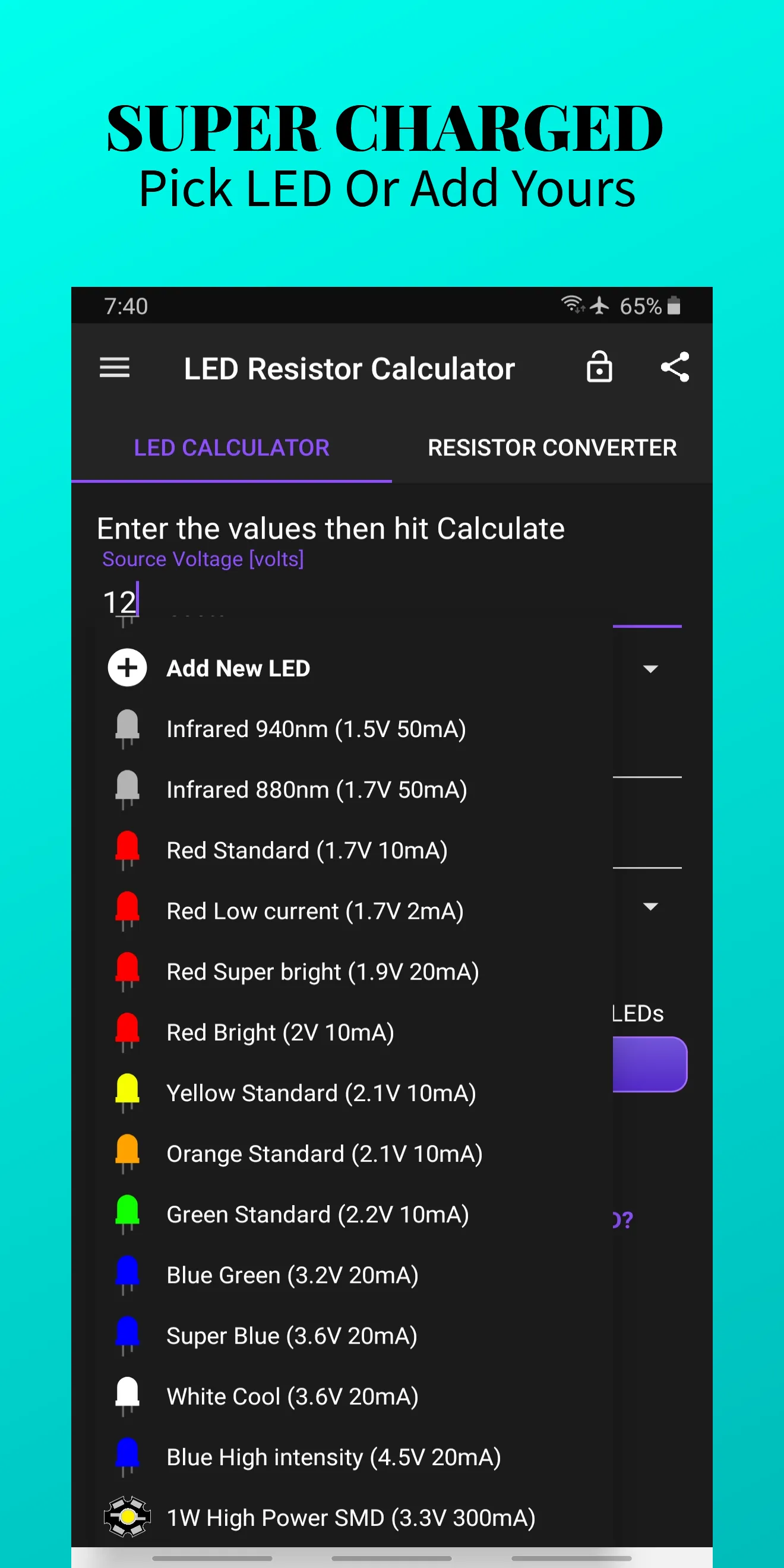 LED Resistor Calculator & SMD | Indus Appstore | Screenshot