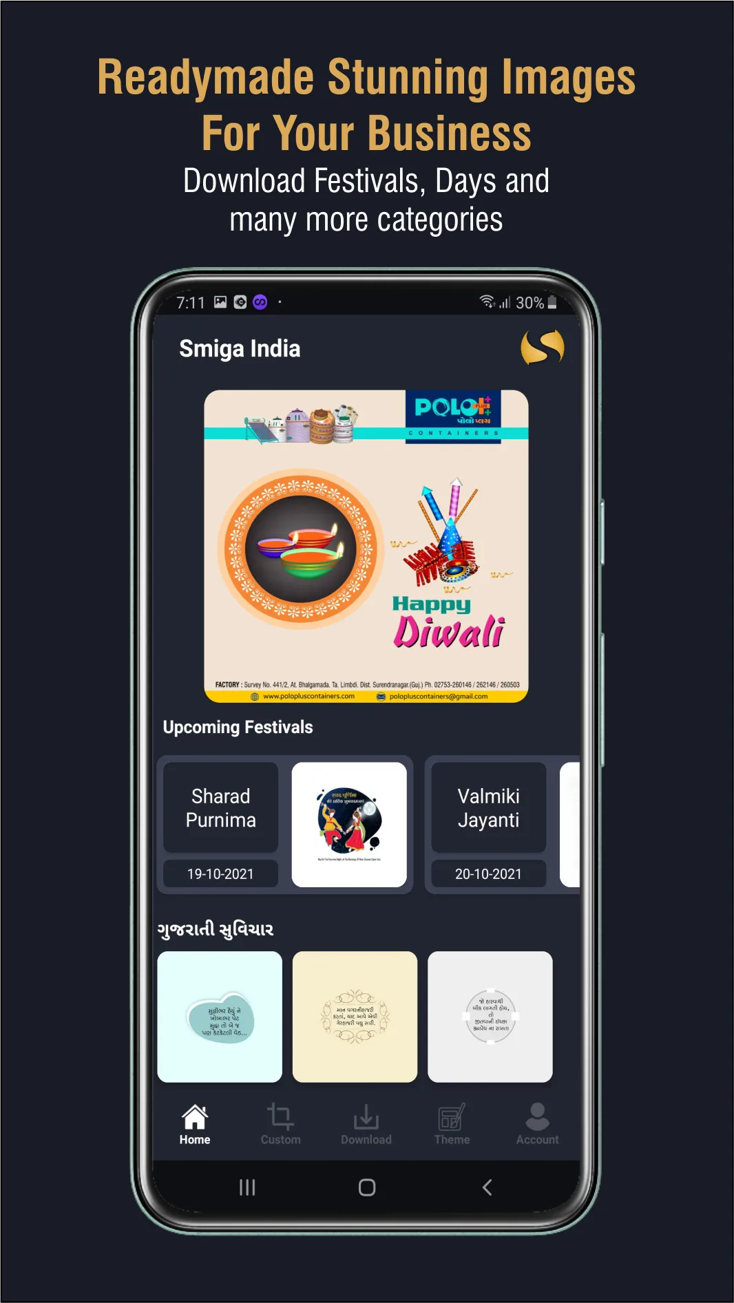 Smiga : Festival Post Maker | Indus Appstore | Screenshot