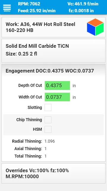 FSWizard Machinist Calculator | Indus Appstore | Screenshot