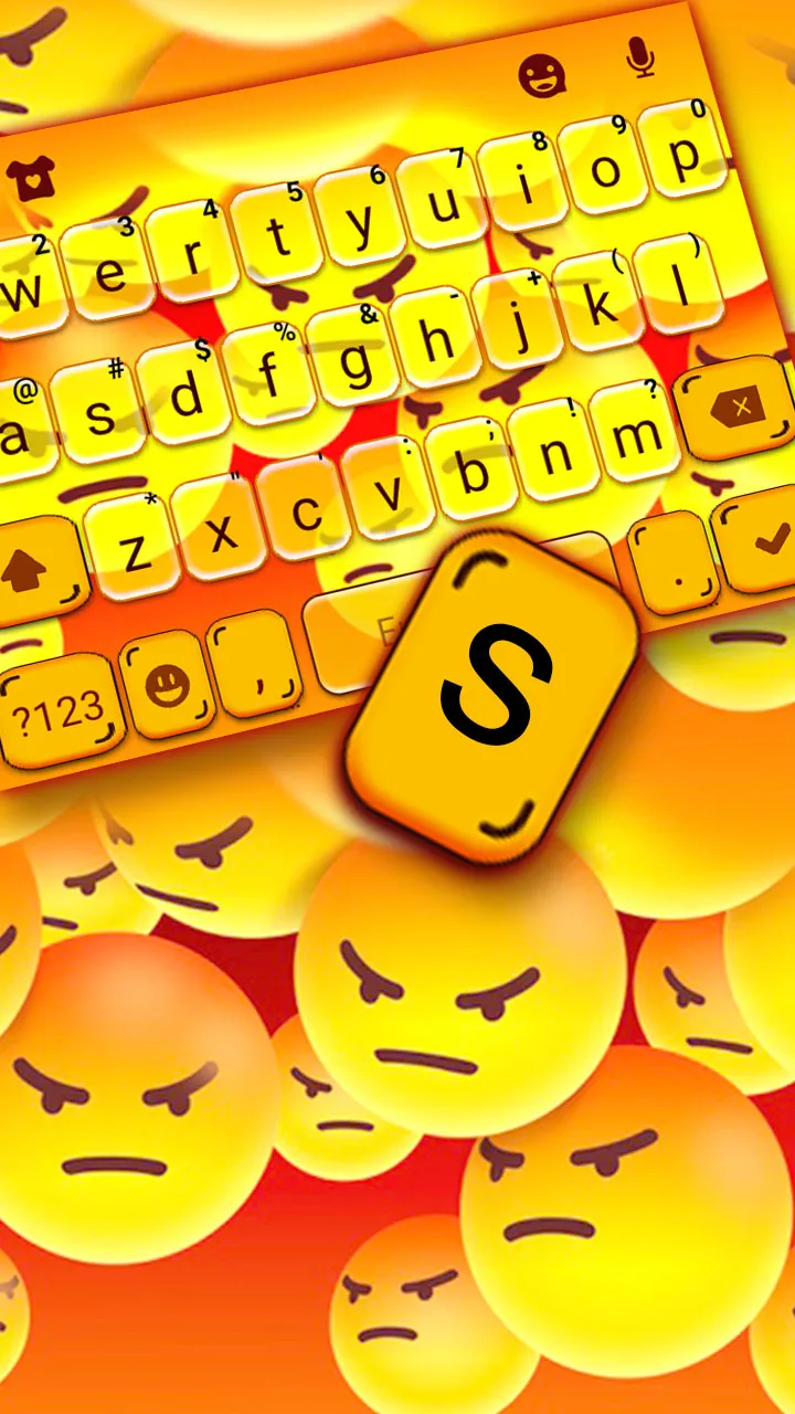 Angry Emojis Keyboard Backgrou | Indus Appstore | Screenshot