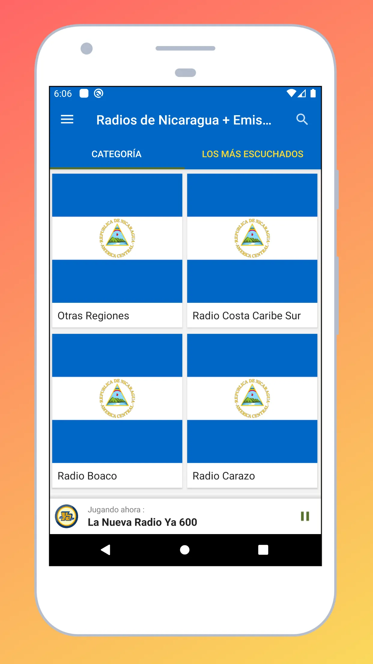 Radio Nicaragua + Radio Online | Indus Appstore | Screenshot