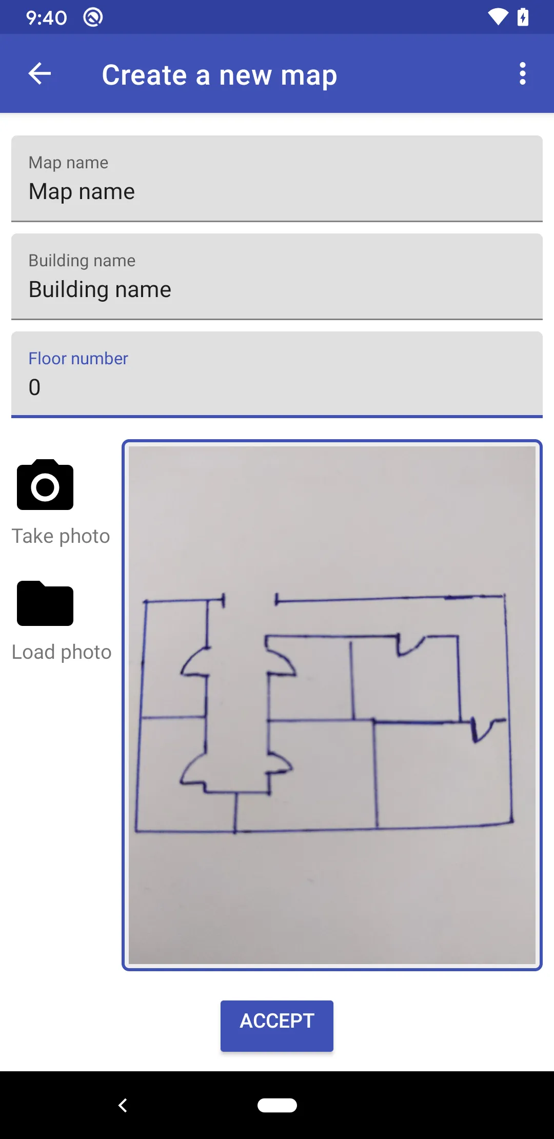 Fingerprinting Map Builder | Indus Appstore | Screenshot