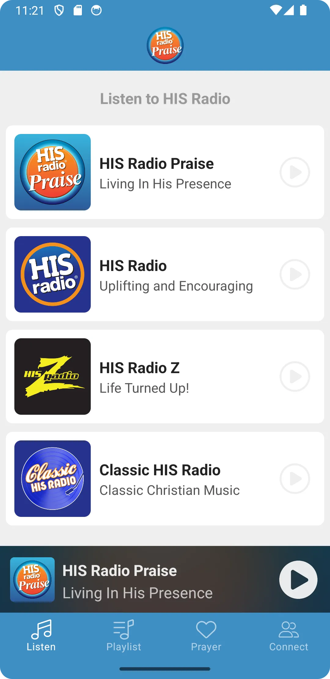 HIS Radio Praise | Indus Appstore | Screenshot