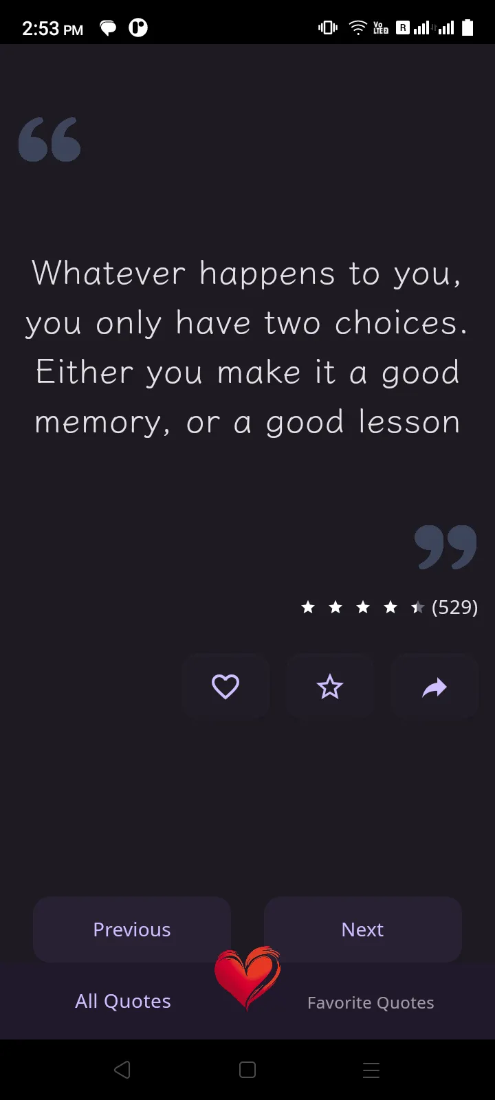 Heart Touching Quotes | Indus Appstore | Screenshot