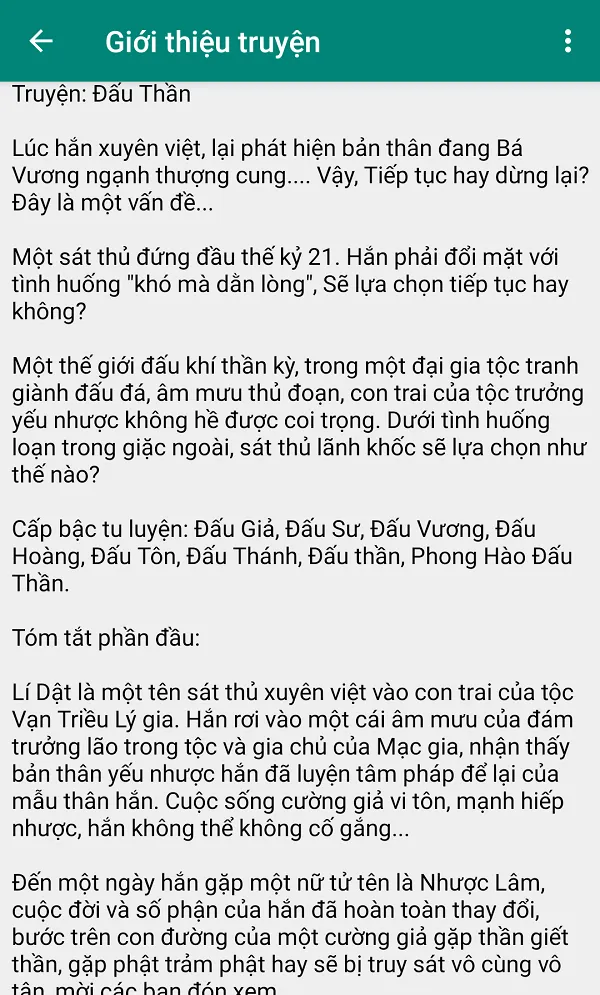 Dau than - Truyen xuyen khong | Indus Appstore | Screenshot