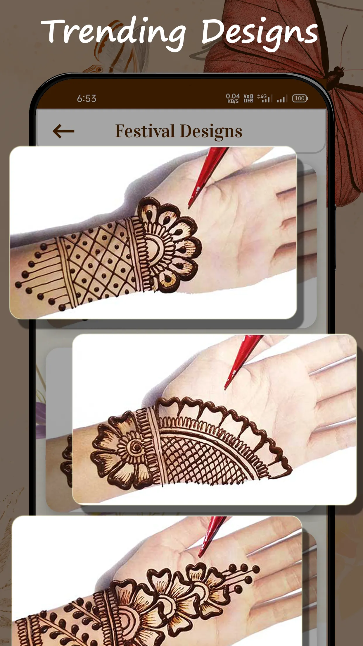 Mehndi Design Easy Simple | Indus Appstore | Screenshot