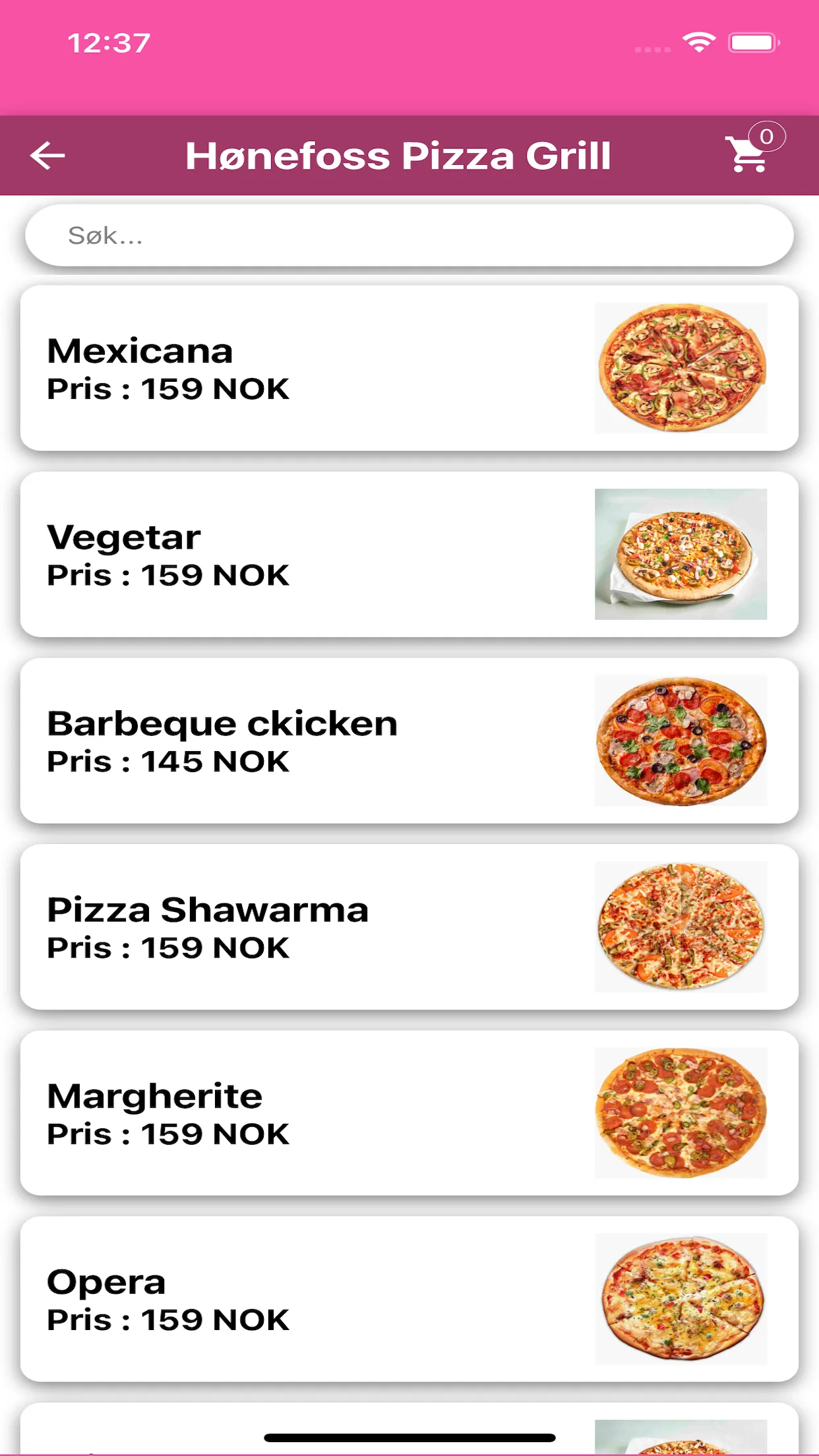 Hønefoss Pizza Grill | Indus Appstore | Screenshot