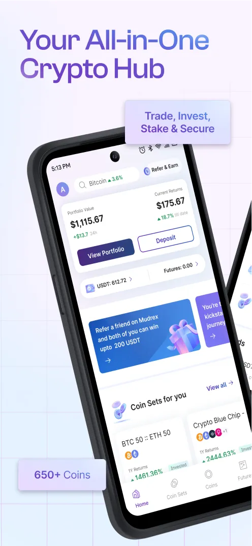 Mudrex: Buy Bitcoin & Crypto | Indus Appstore | Screenshot