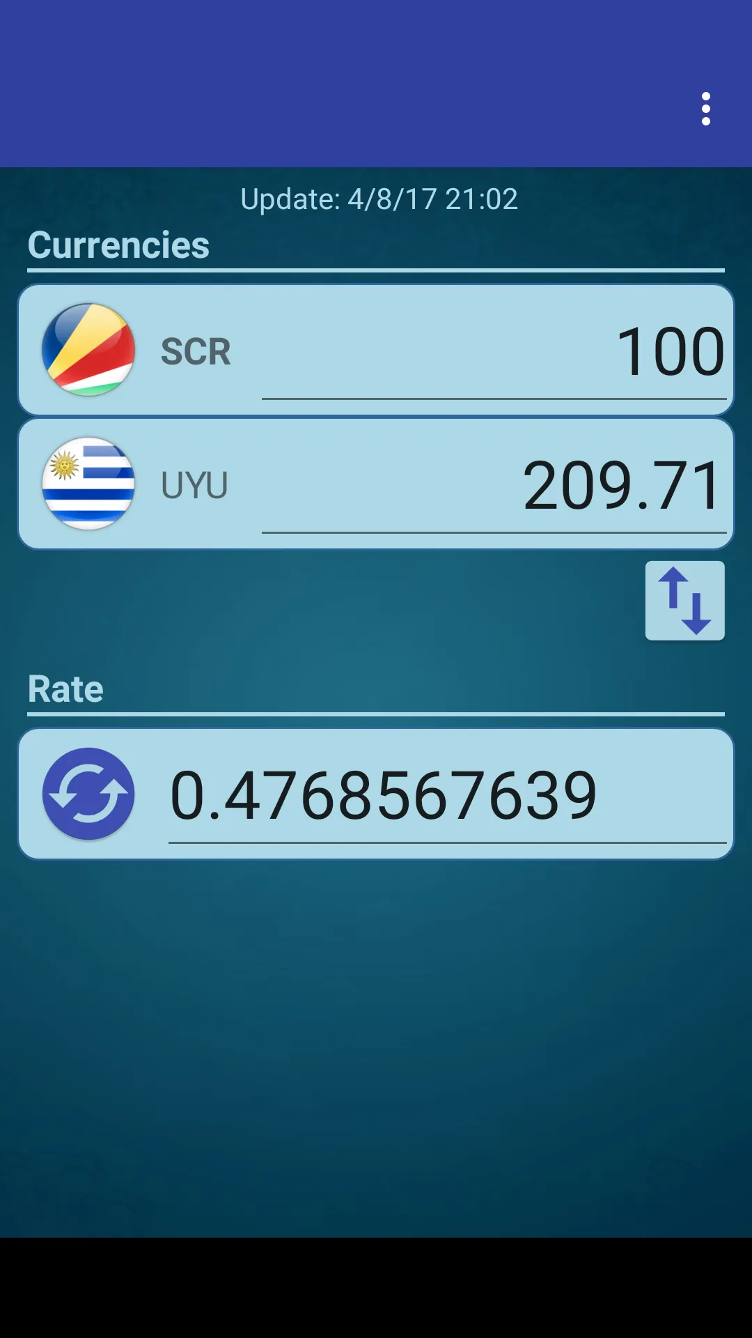 UYU Peso x Seychelles Rupee | Indus Appstore | Screenshot