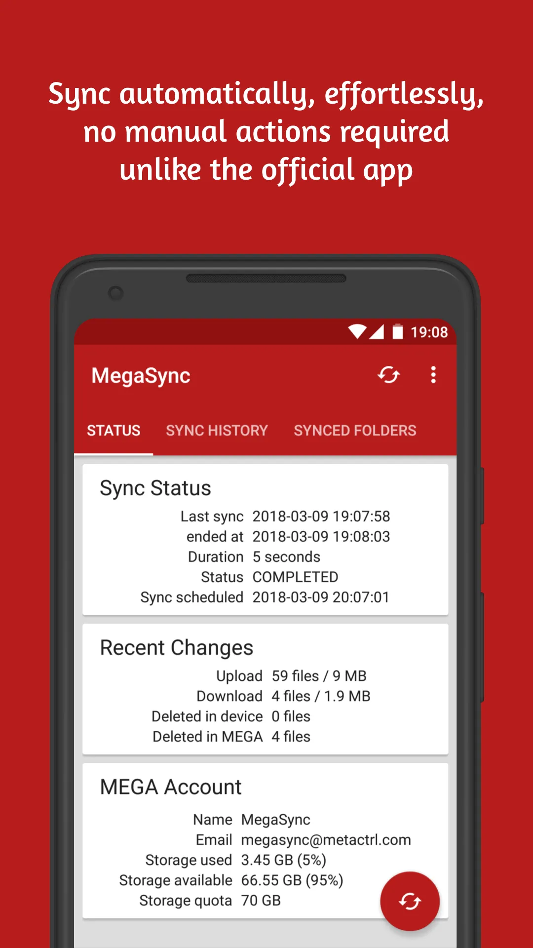 Autosync for MEGA - MegaSync | Indus Appstore | Screenshot