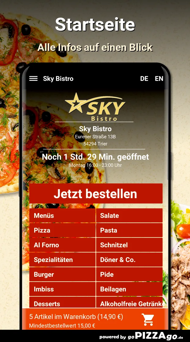 Sky Bistro Trier | Indus Appstore | Screenshot