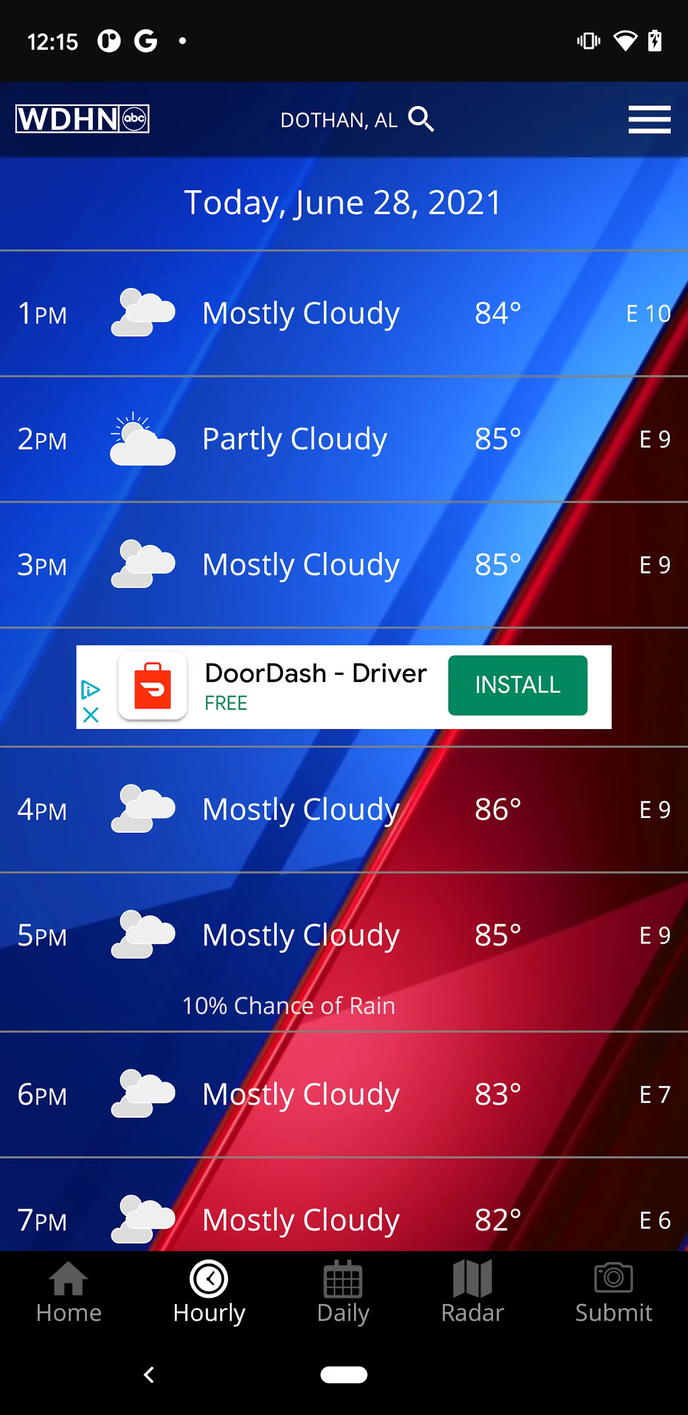 WDHN Wiregrass Weather | Indus Appstore | Screenshot