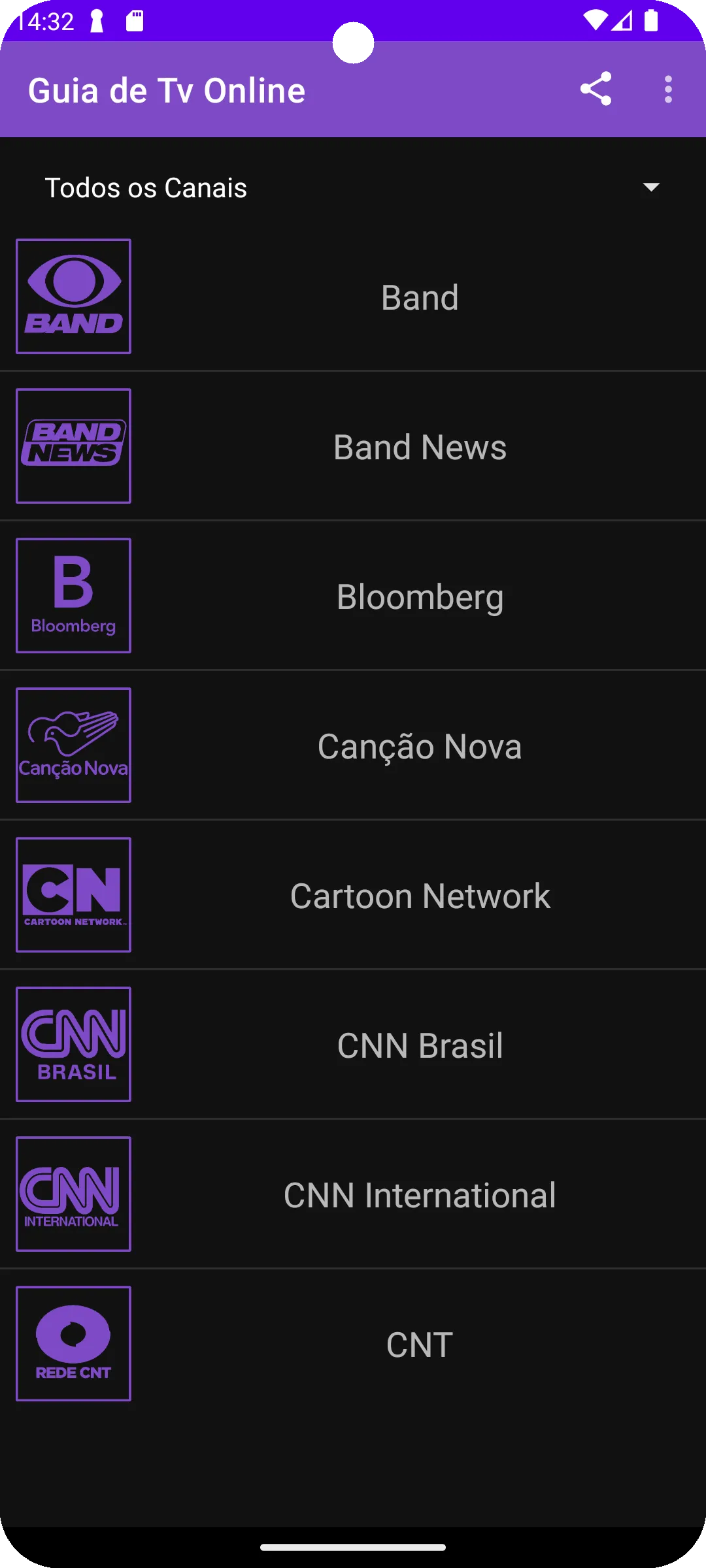 Guia de Tv Online - Tv Aberta | Indus Appstore | Screenshot