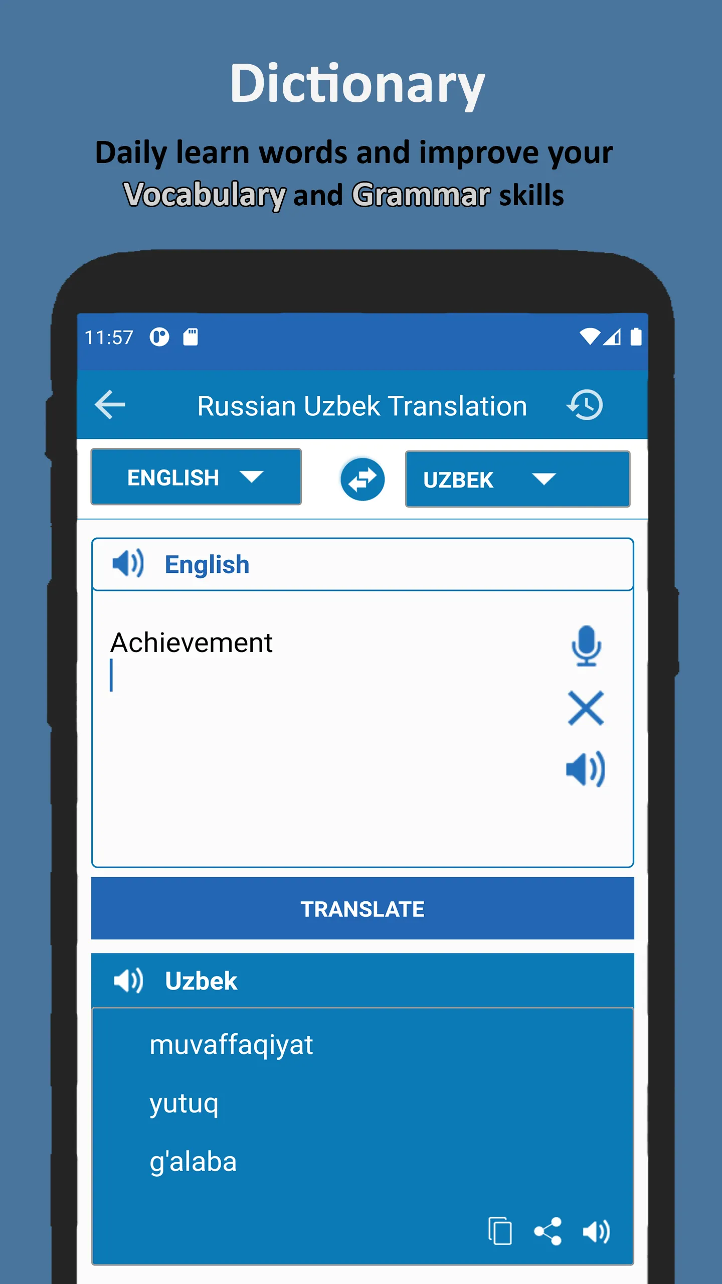 Uzbek Russian Translator | Indus Appstore | Screenshot