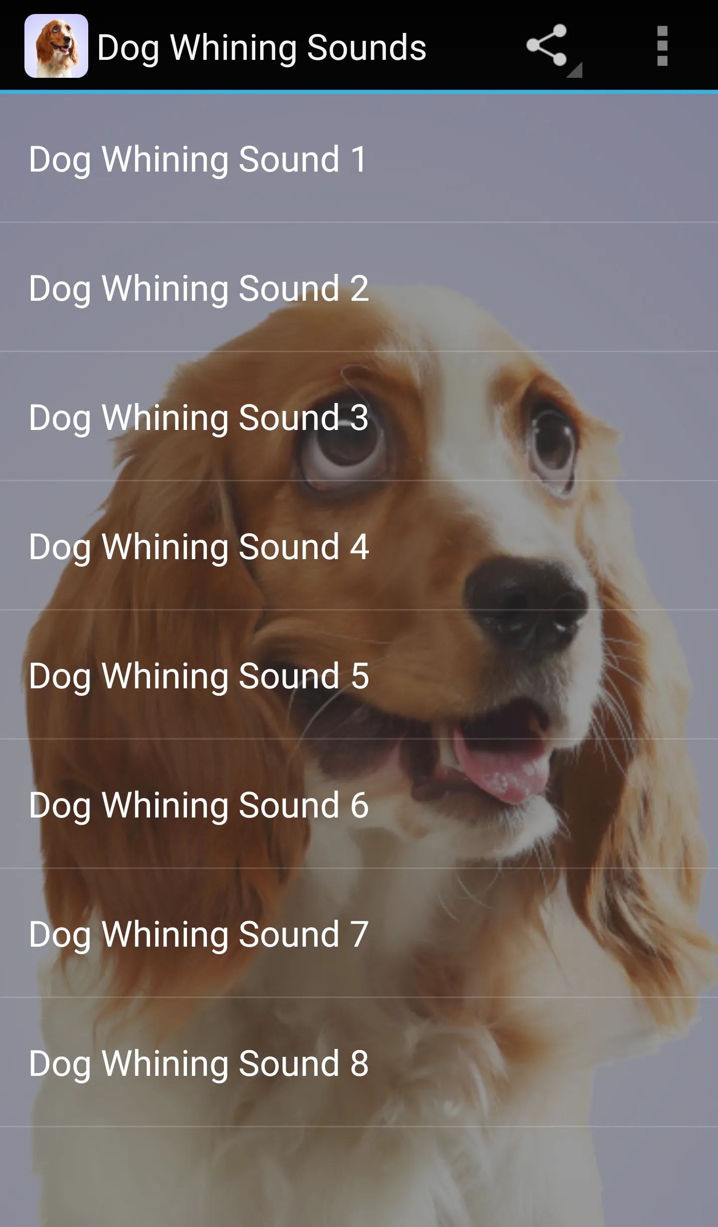 Dog Whining Sounds | Indus Appstore | Screenshot