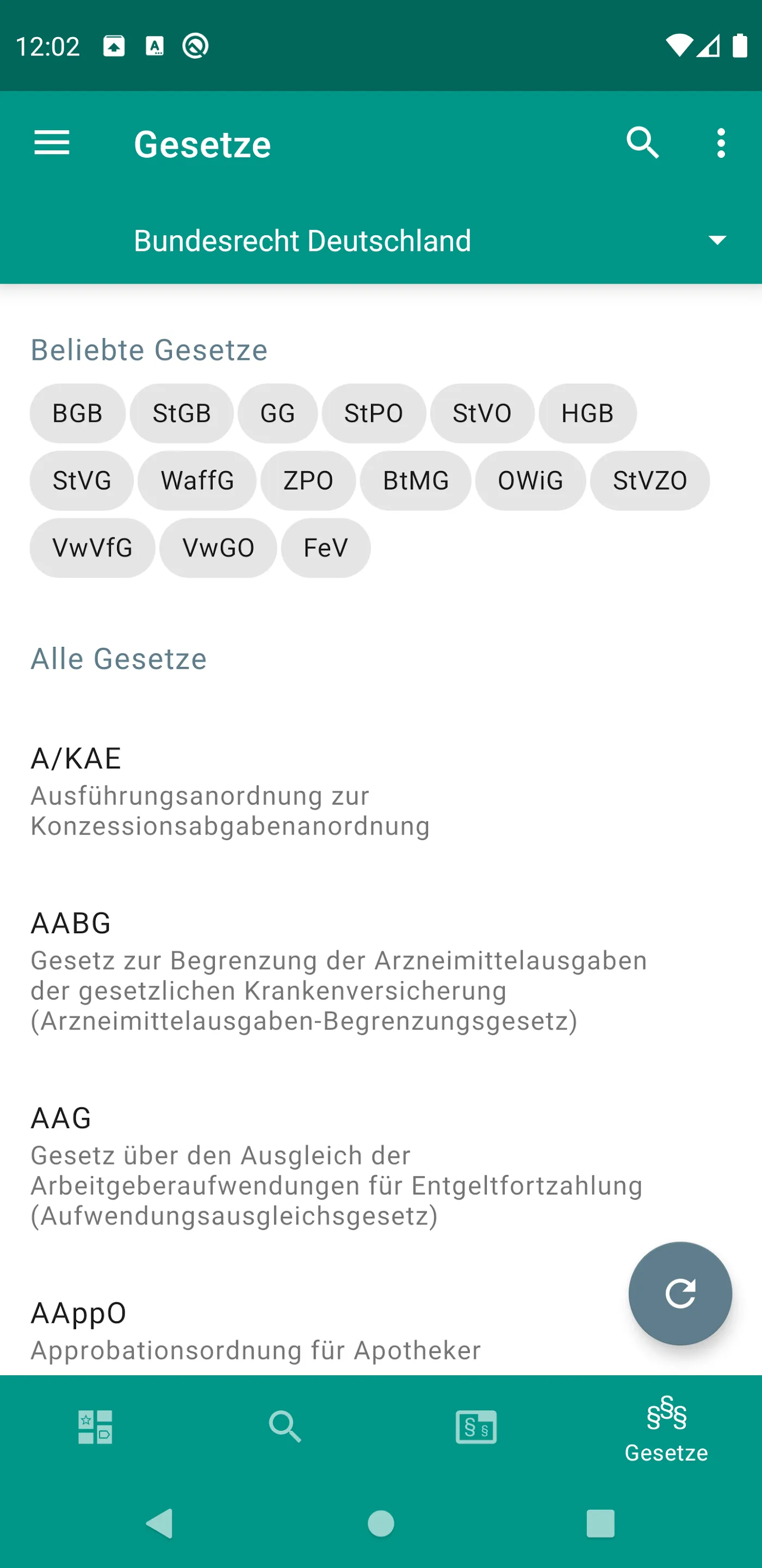 Lawdroid – Deutsche/EU-Gesetze | Indus Appstore | Screenshot