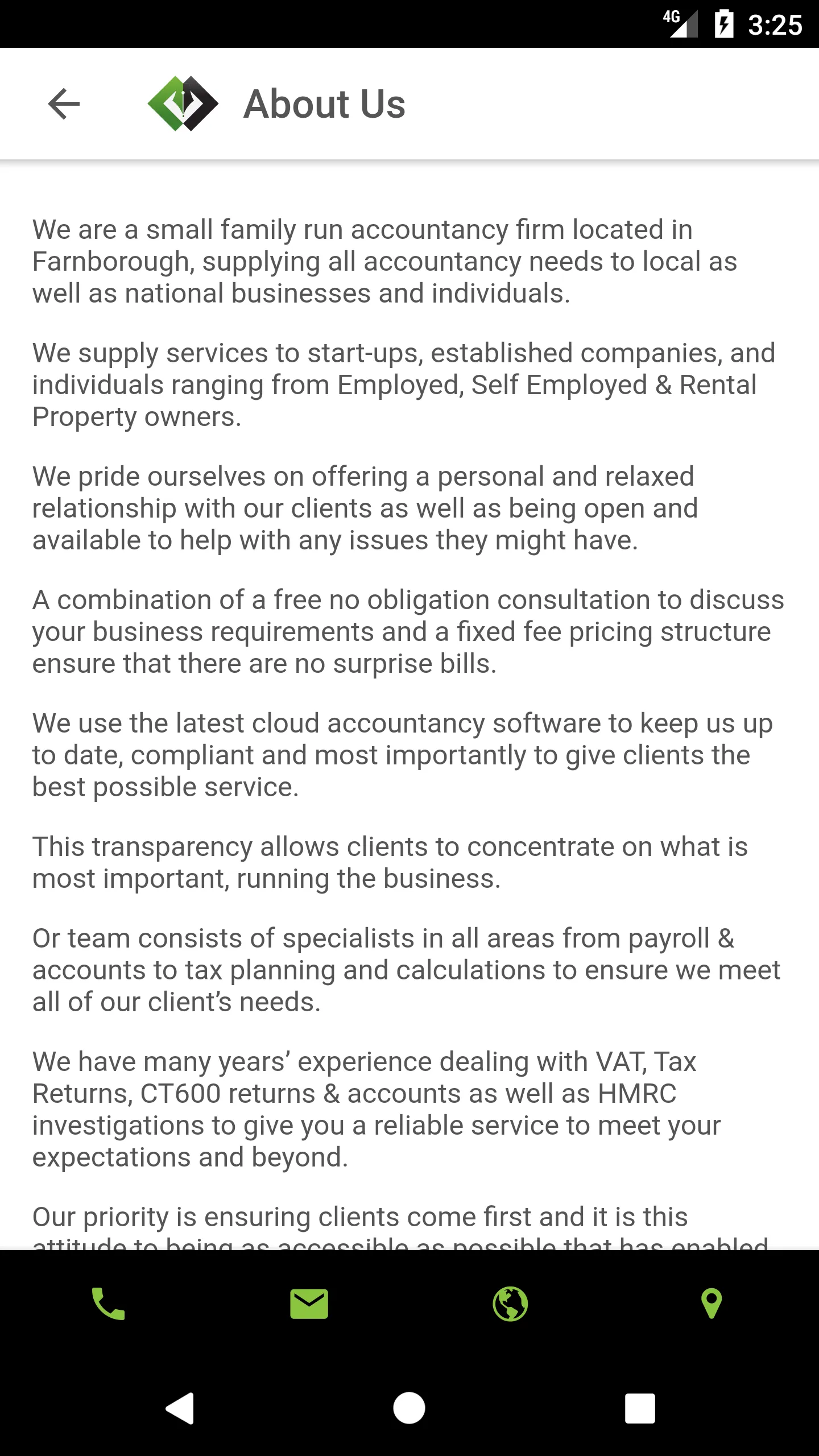 Johnston Accountants Ltd | Indus Appstore | Screenshot