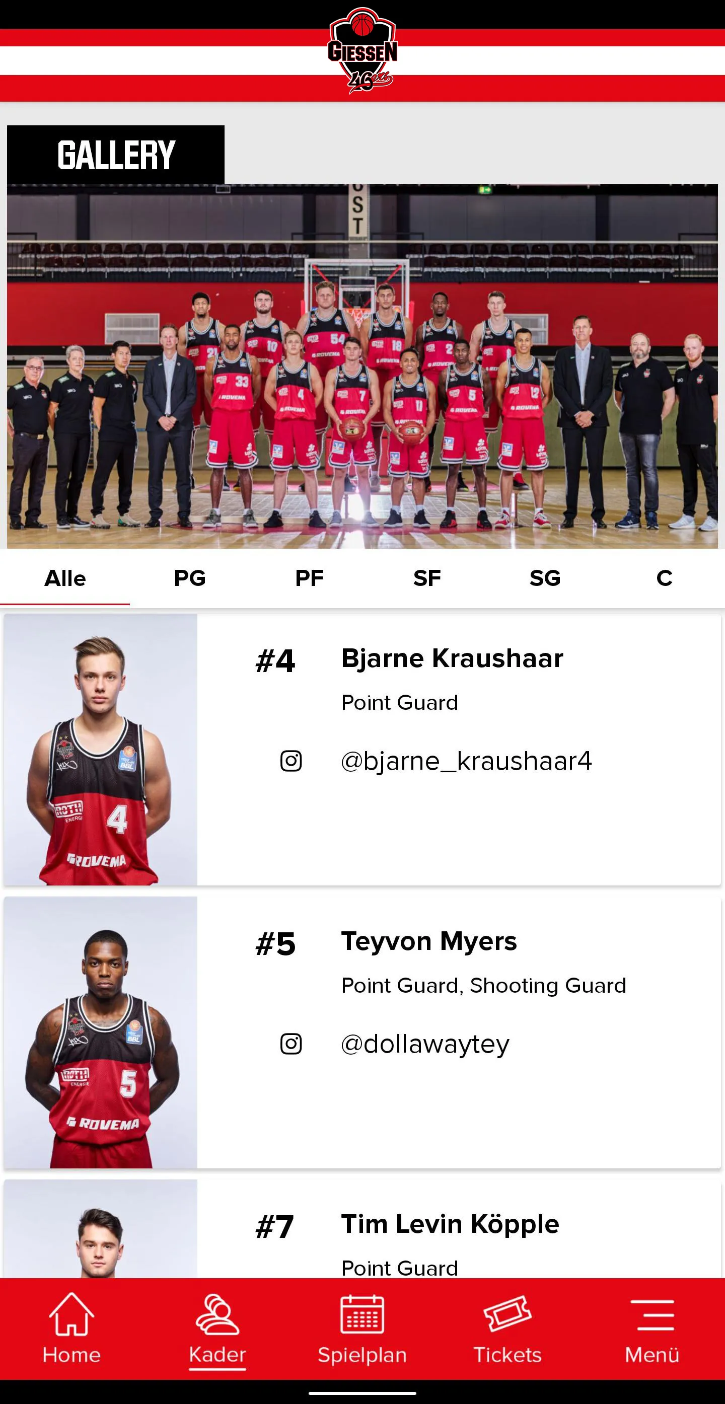 GIESSEN 46ers | Indus Appstore | Screenshot