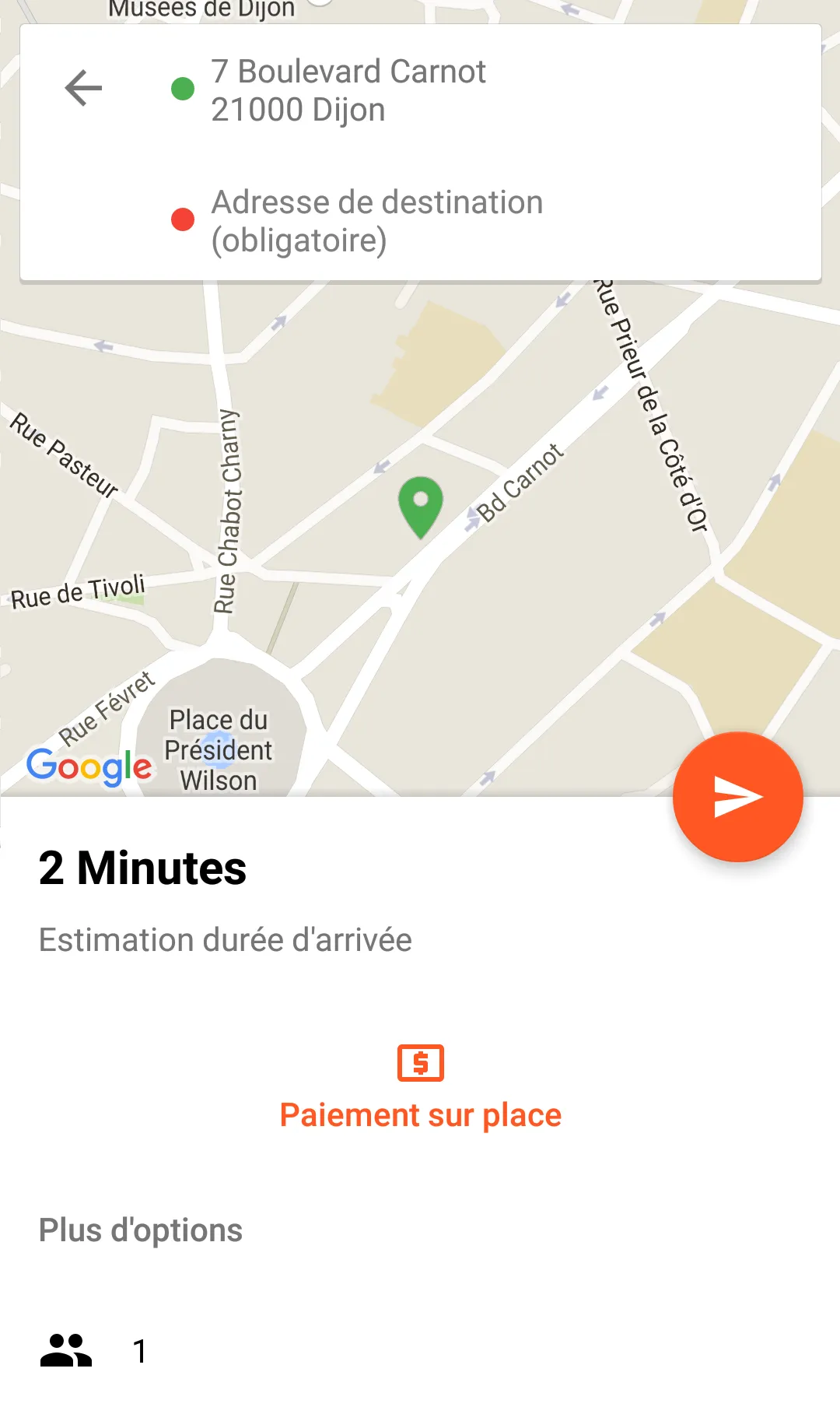 Taxi Dijon | Indus Appstore | Screenshot