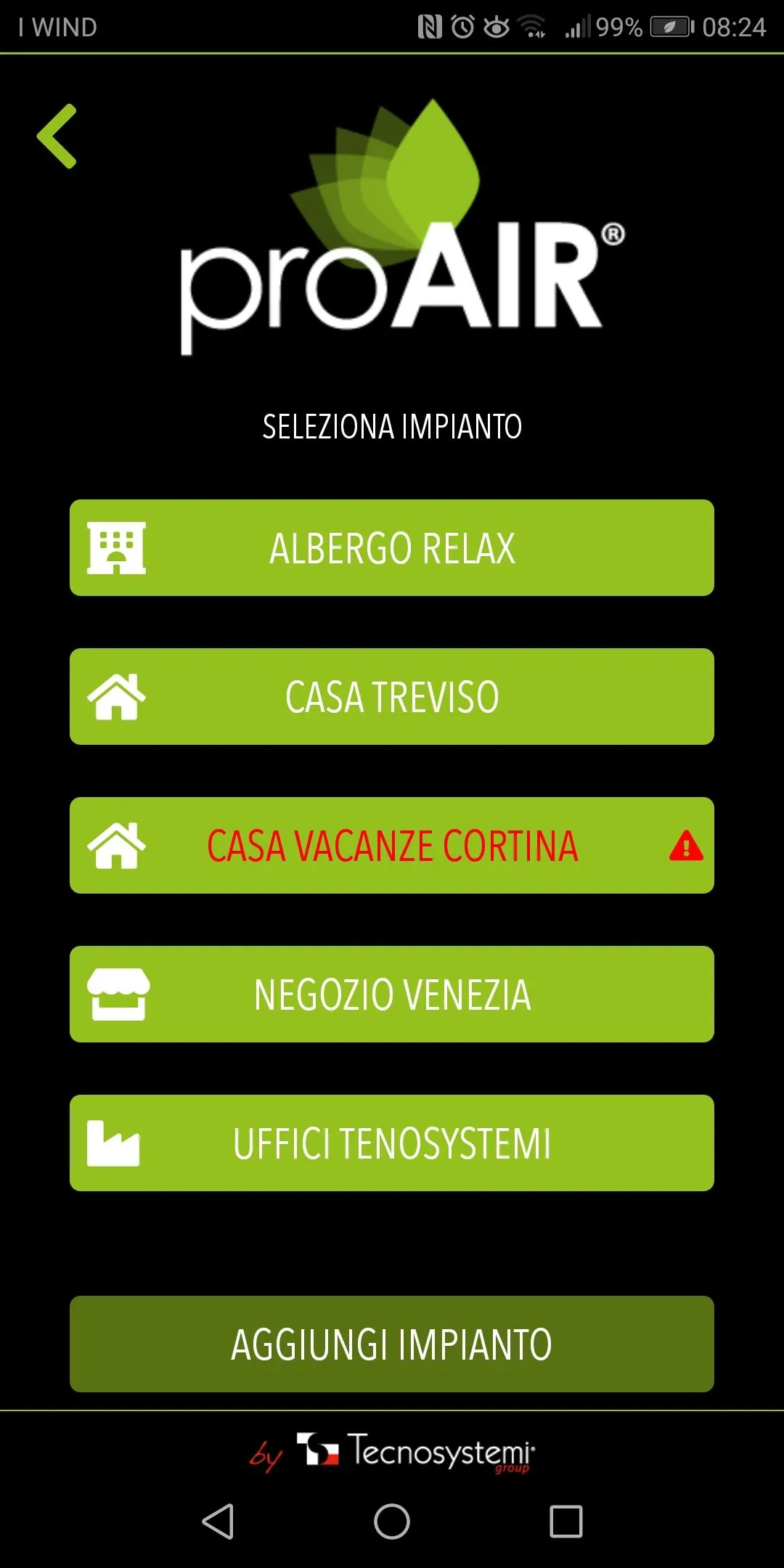 ProAir MULTI ZONE Tecnosystemi | Indus Appstore | Screenshot