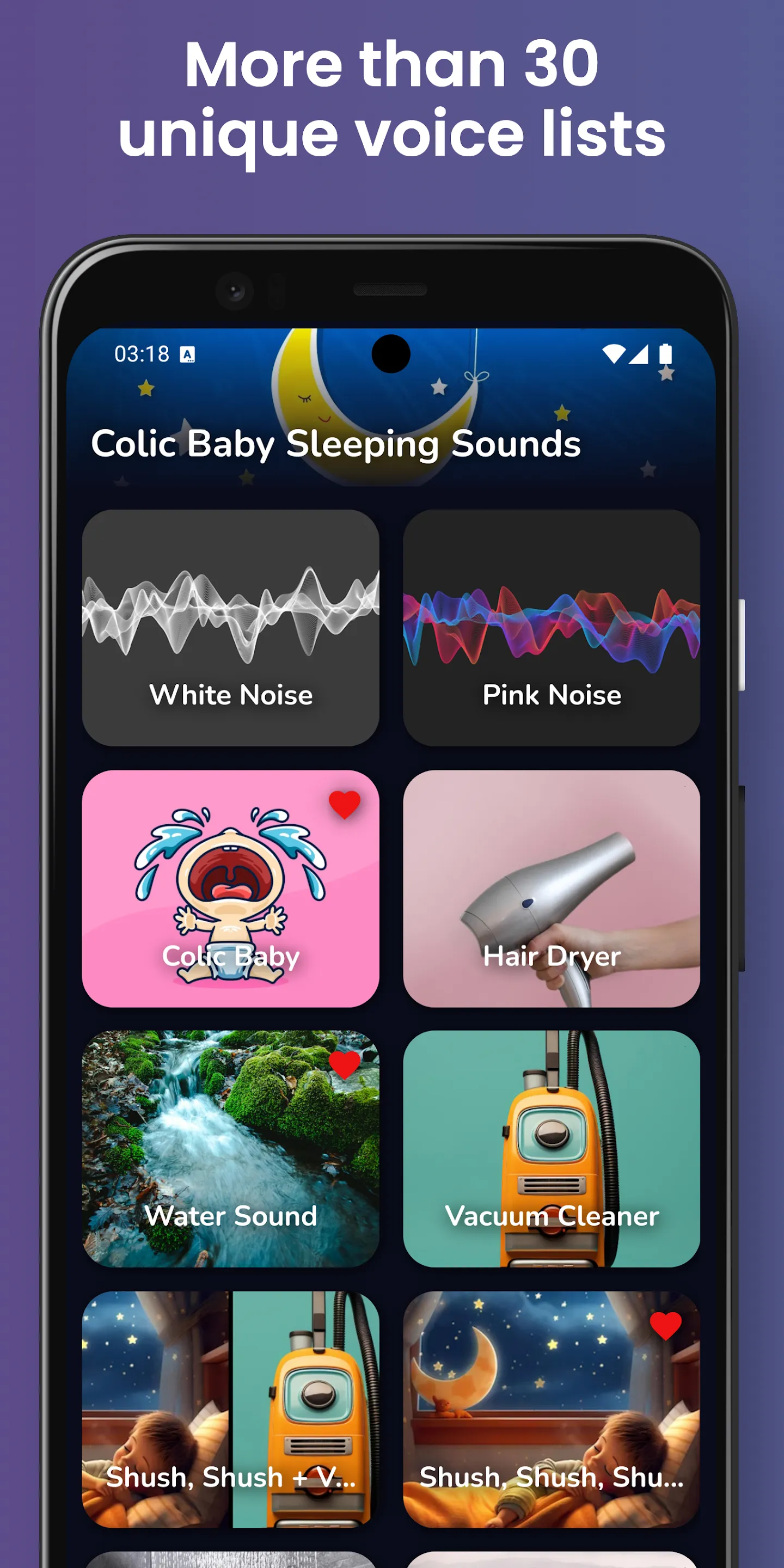 Colic Baby Sleeping Sounds | Indus Appstore | Screenshot