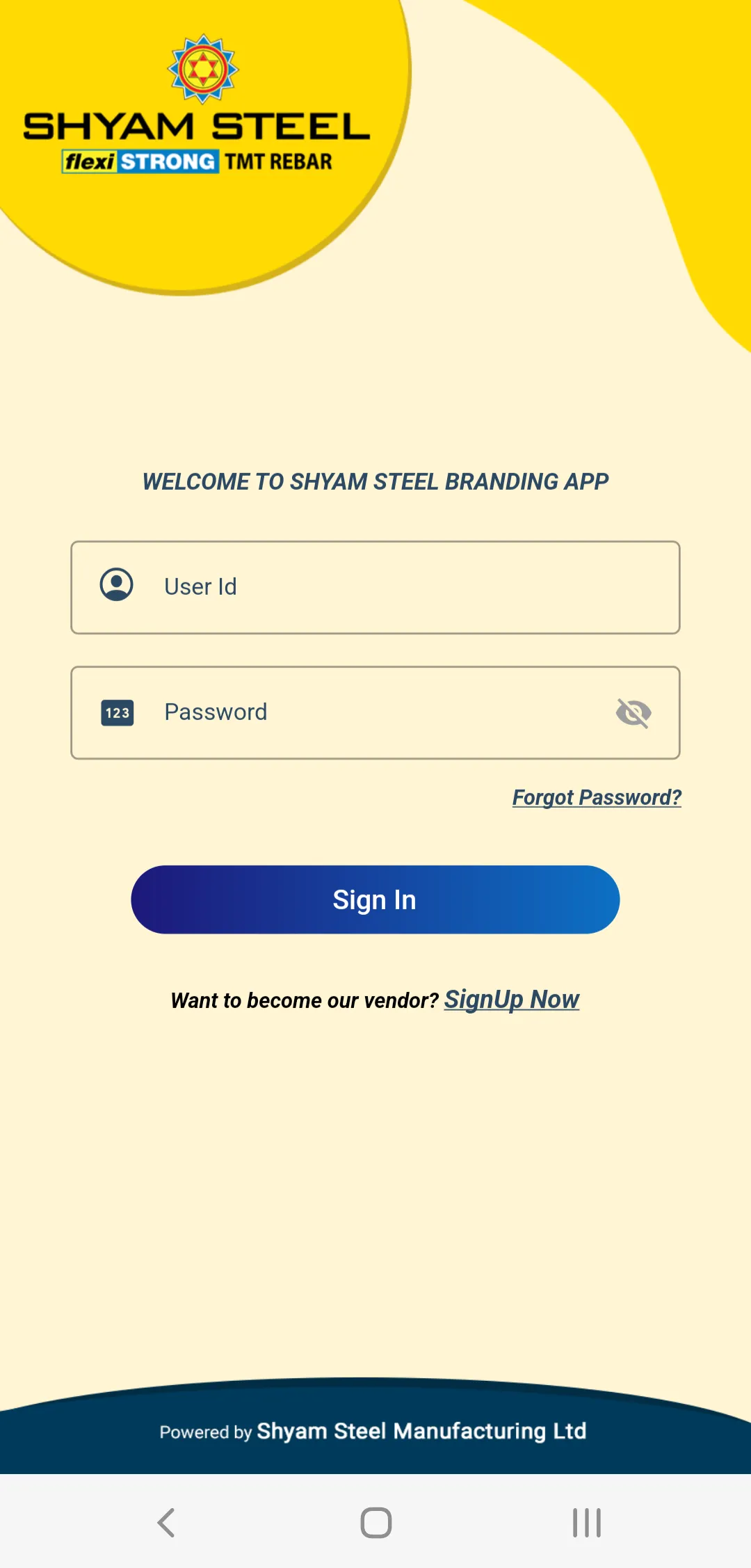 Shyam Steel Branding | Indus Appstore | Screenshot