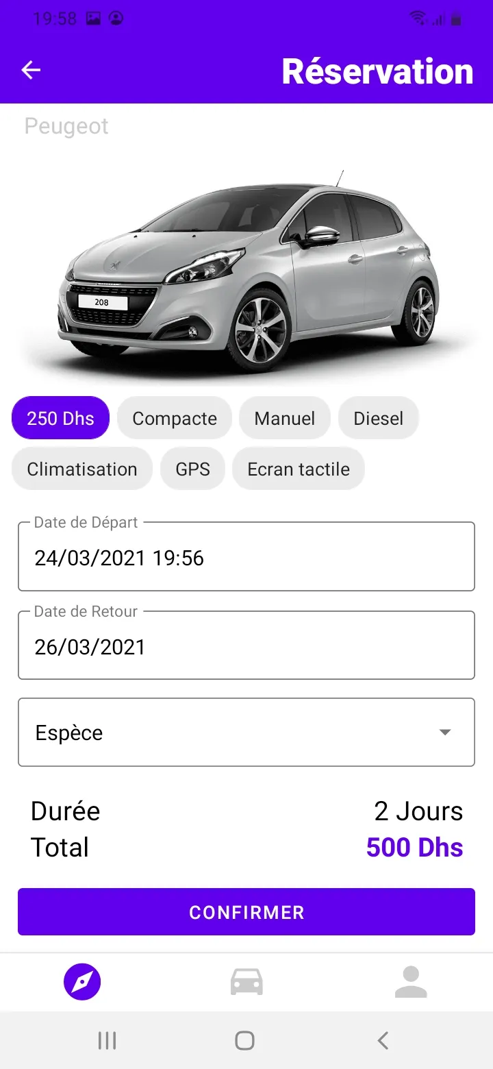 Racmilcar - Location voiture | Indus Appstore | Screenshot