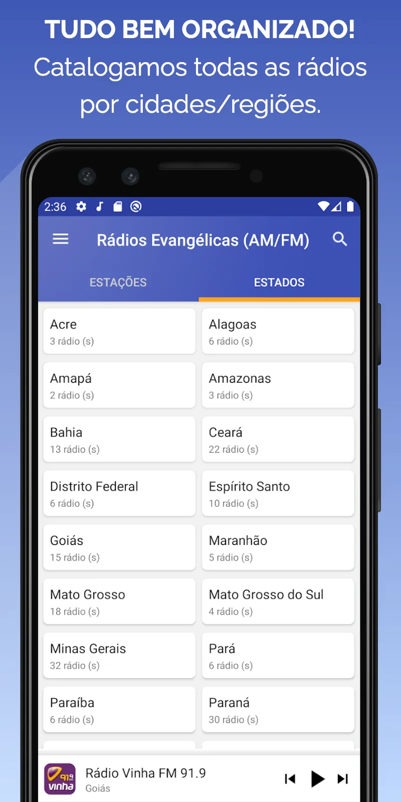 Rádios Evangélicas (AM/FM) | Indus Appstore | Screenshot