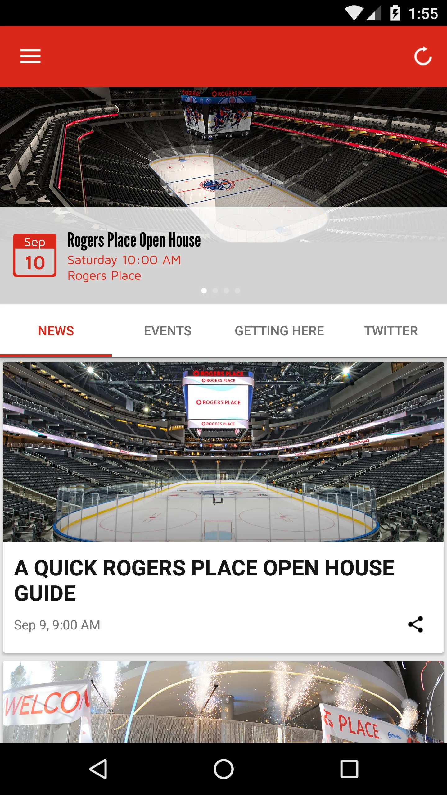 Rogers Place | Indus Appstore | Screenshot