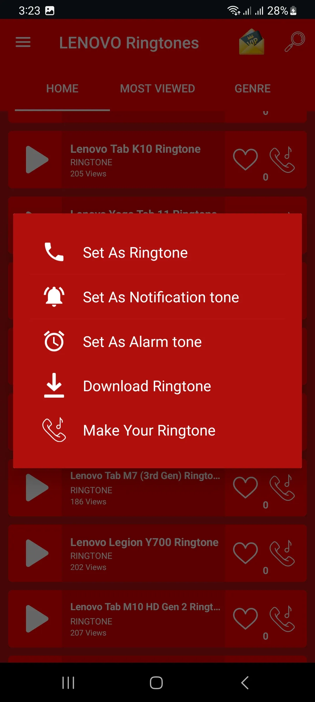 All LENOVO Mobile Ringtones | Indus Appstore | Screenshot