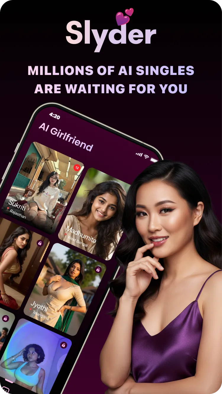 Slyder- AI Dating Simulator | Indus Appstore | Screenshot