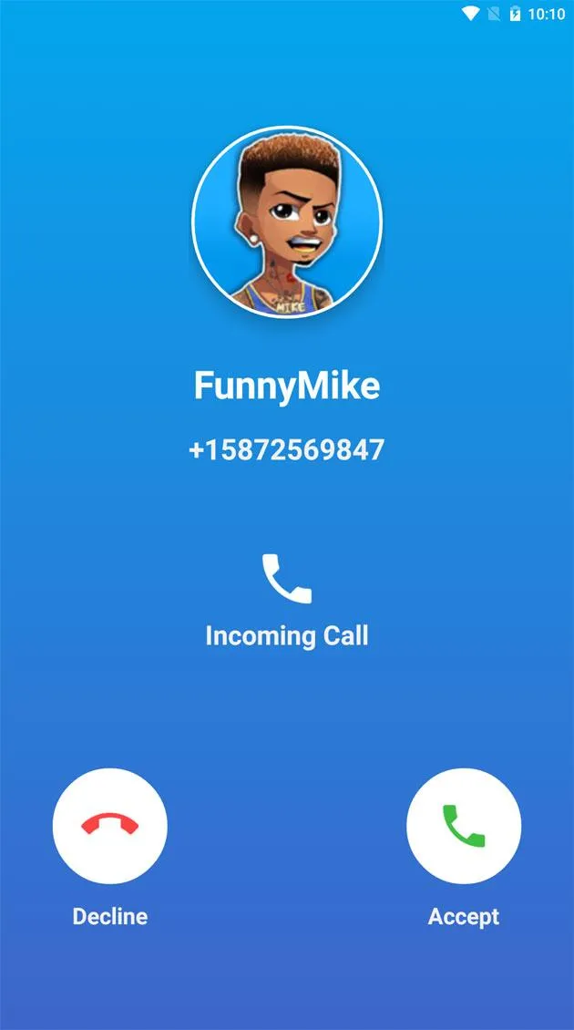 FunnyMike Fake Call | Indus Appstore | Screenshot