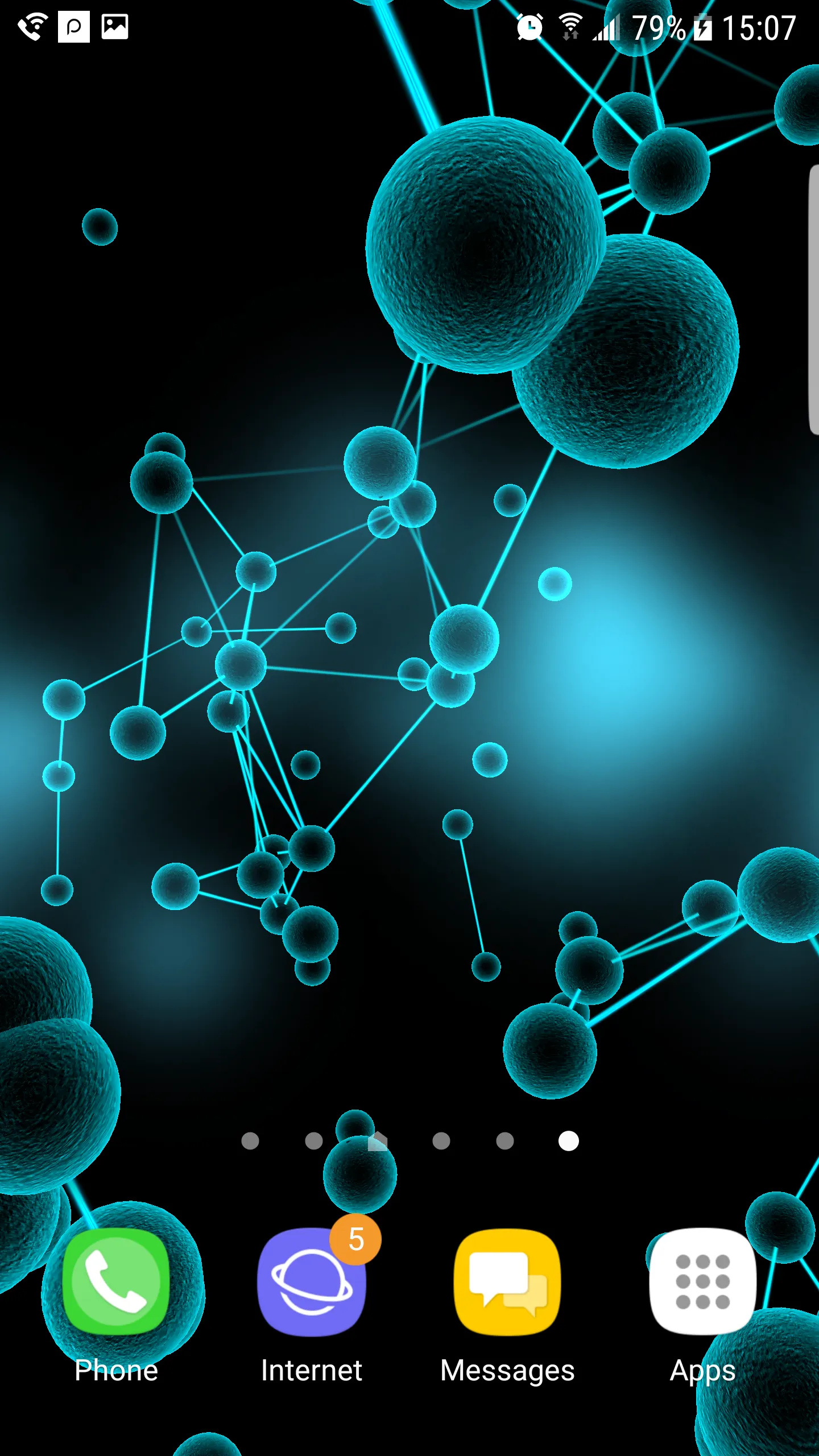 Molecules 3D Live Wallpaper | Indus Appstore | Screenshot