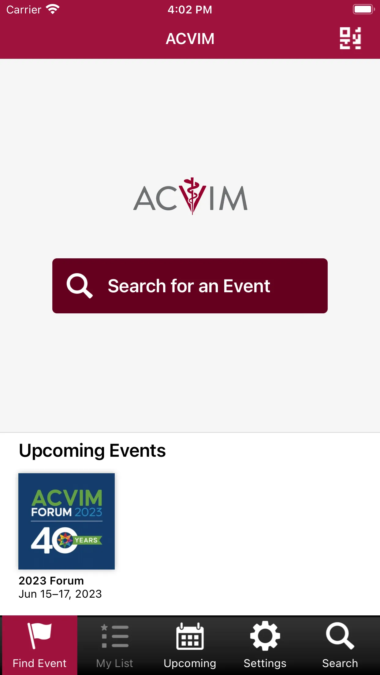 ACVIM Events | Indus Appstore | Screenshot