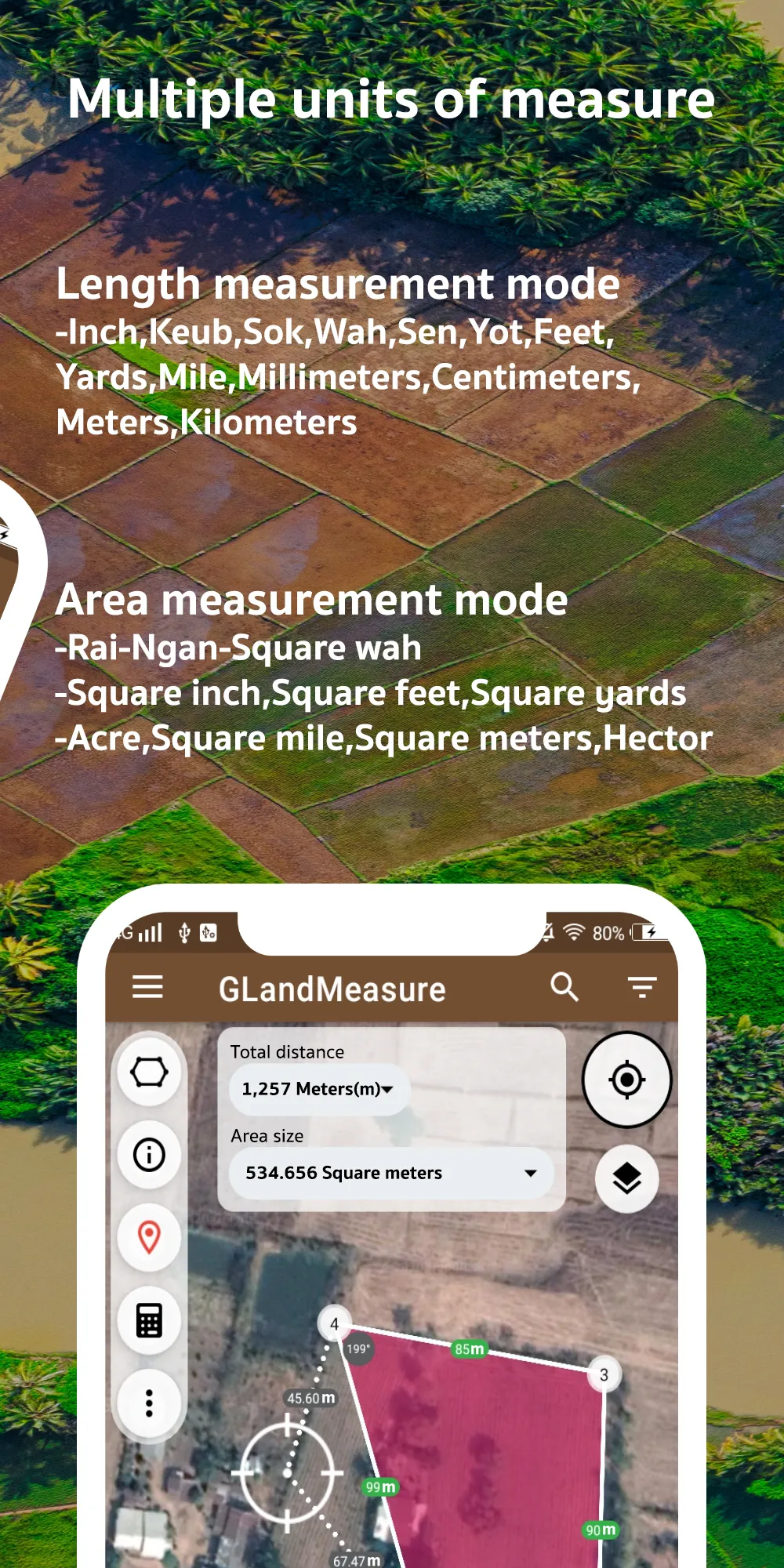 Land Area Measure GPS - GLand | Indus Appstore | Screenshot