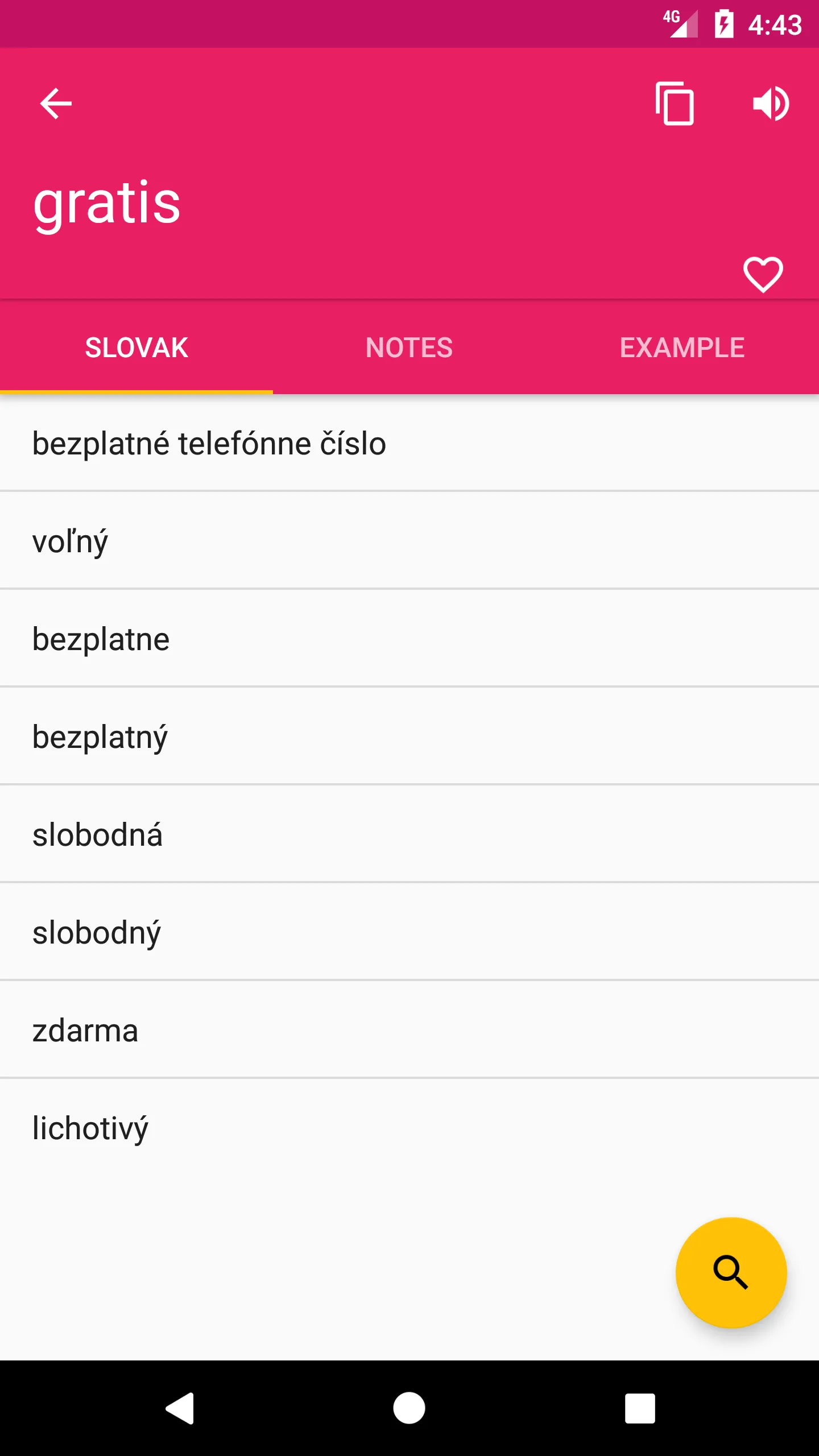 Dutch Slovak Dictionary | Indus Appstore | Screenshot