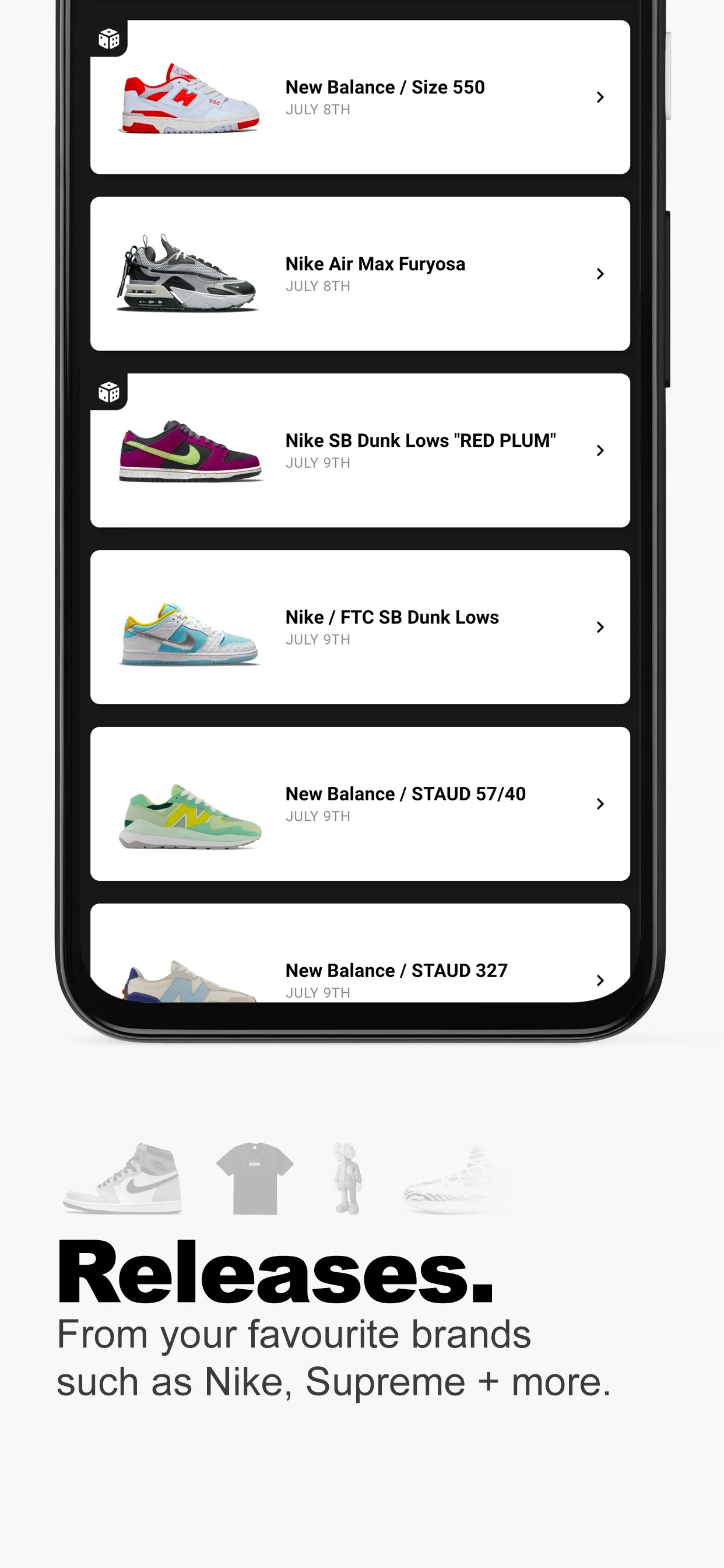 Droplist - Sneaker Releases | Indus Appstore | Screenshot