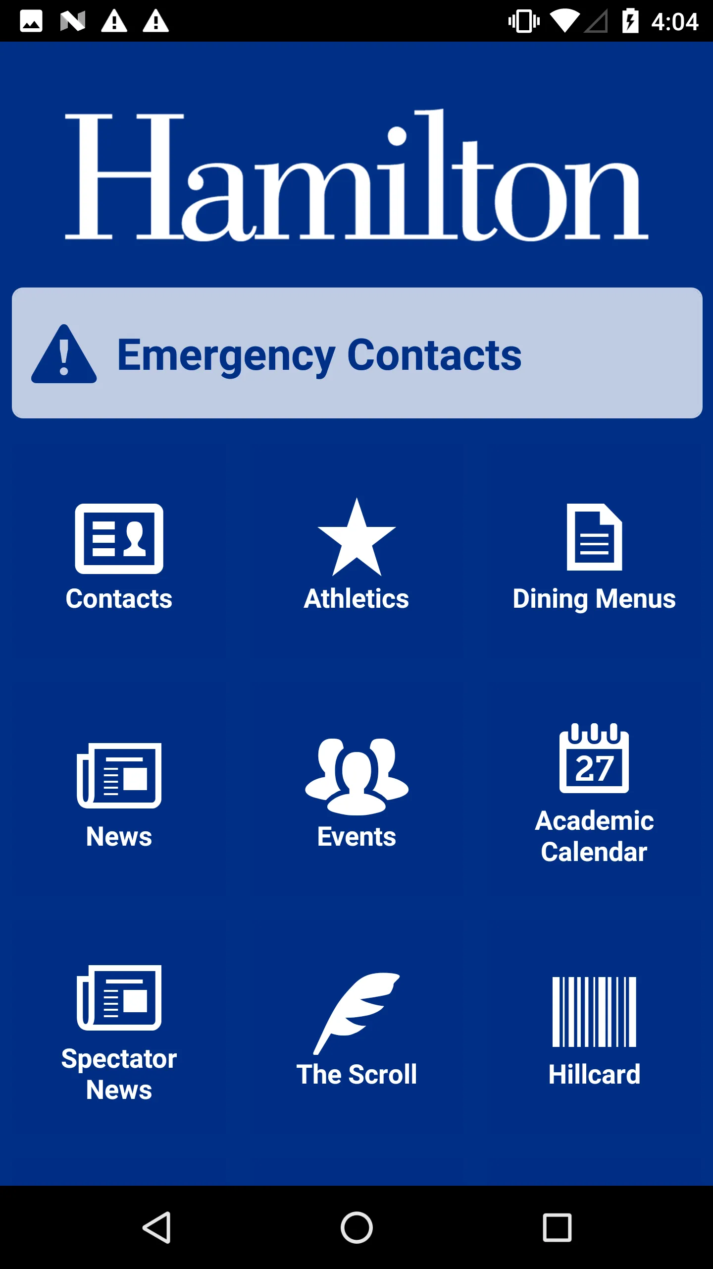 Hamilton College Mobile App | Indus Appstore | Screenshot