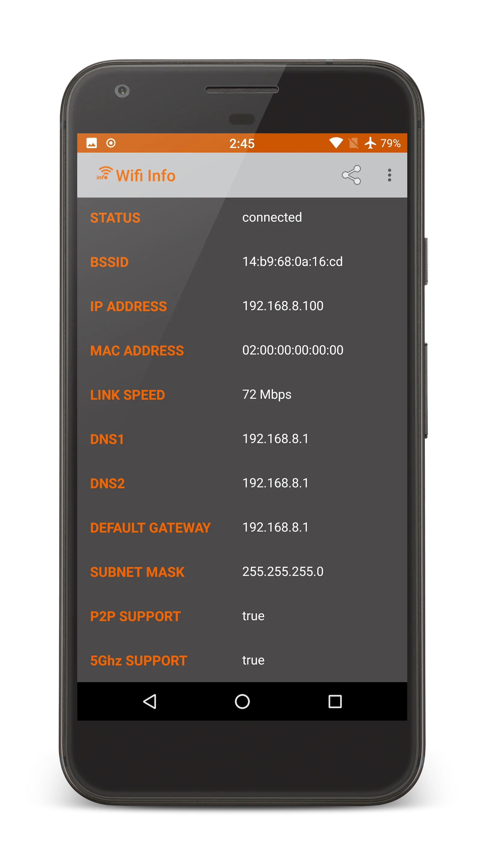 WiFi Info (Wi-Fi Information) | Indus Appstore | Screenshot