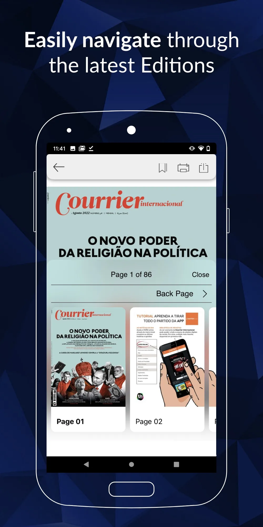 Courrier Internacional Digital | Indus Appstore | Screenshot