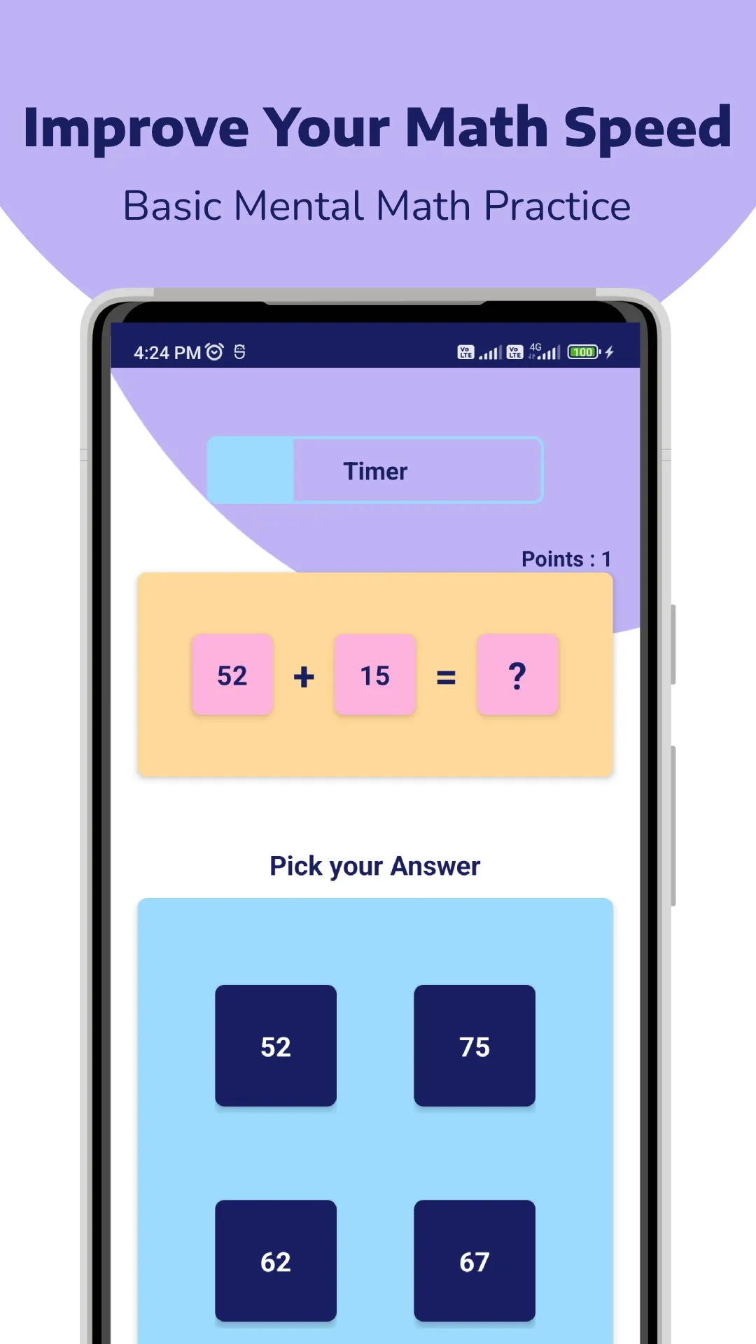 Speed Mental Math Practice | Indus Appstore | Screenshot