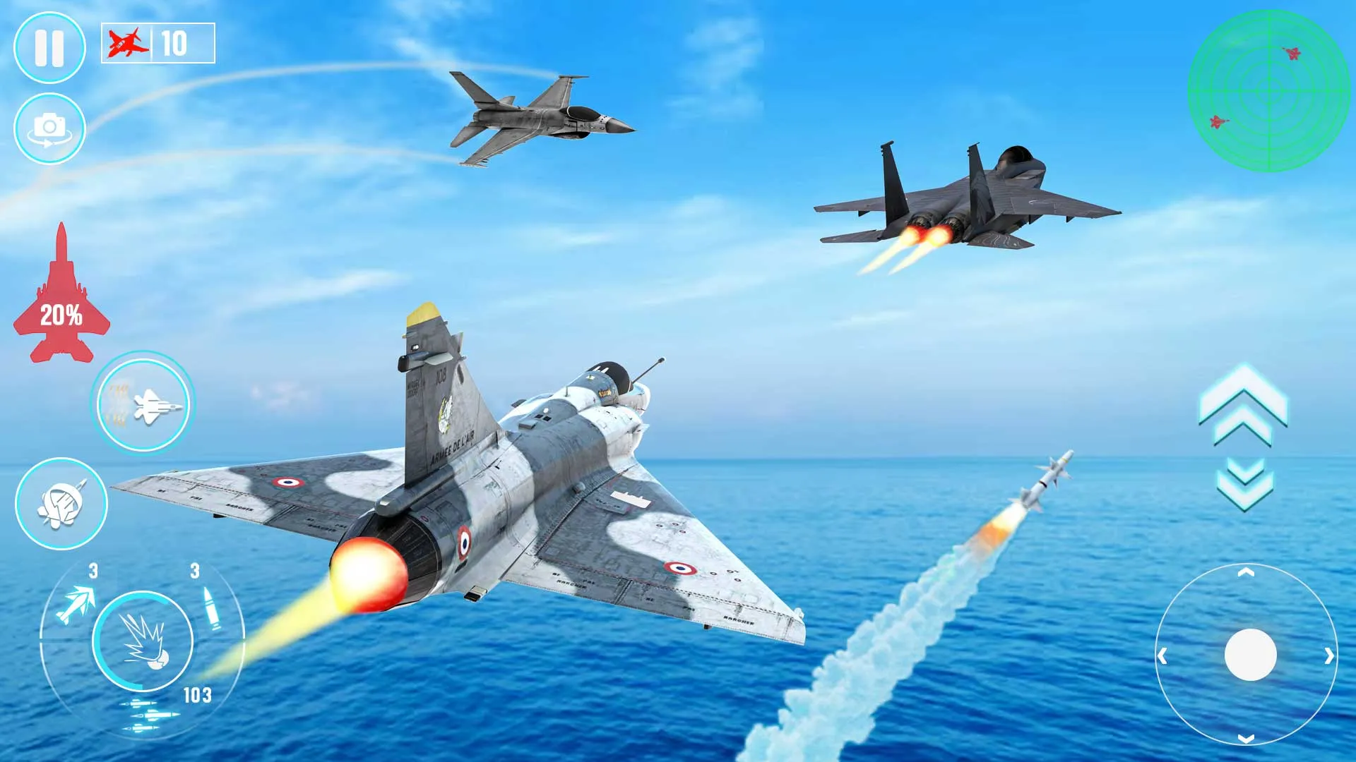 Fighter Jet War Plane Games | Indus Appstore | Screenshot