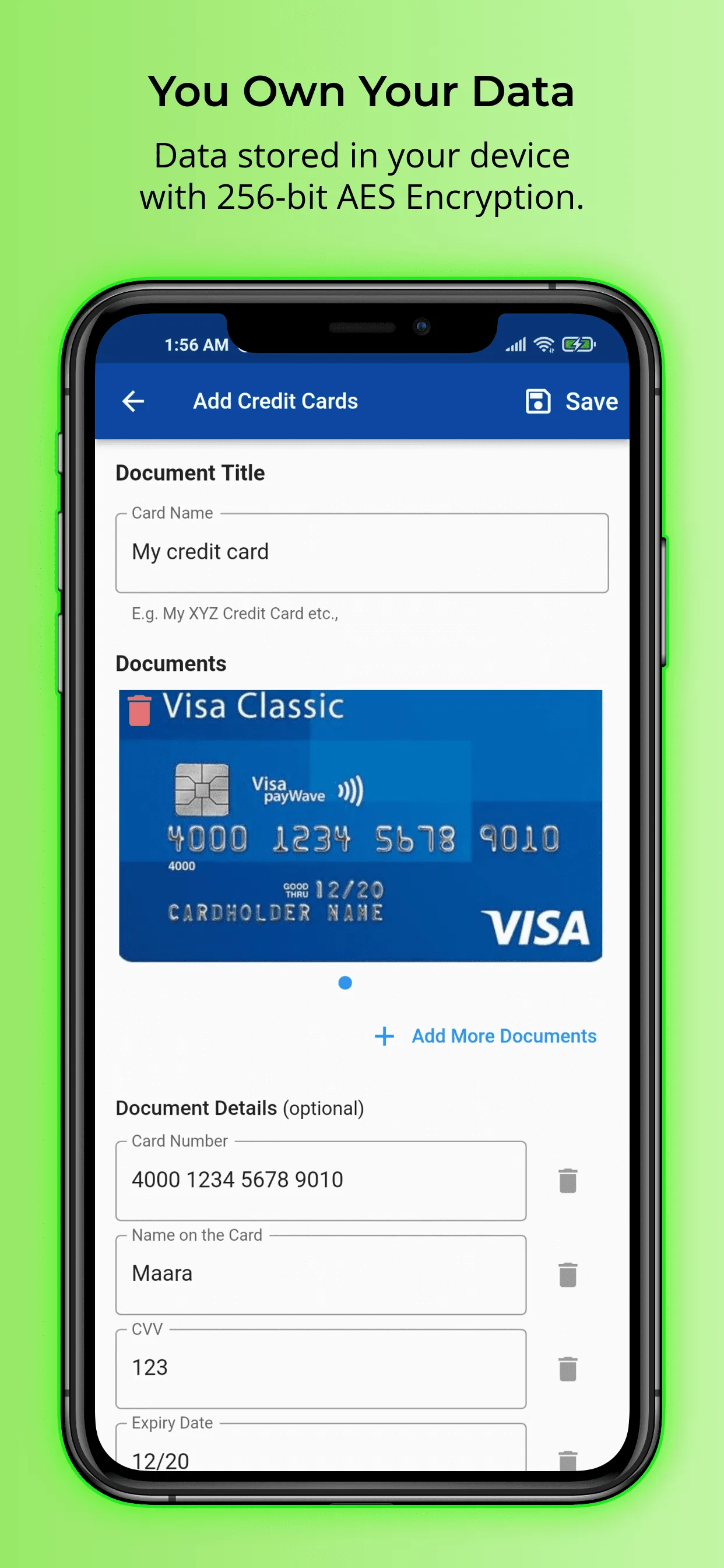 Document Locker: ID Card Vault | Indus Appstore | Screenshot