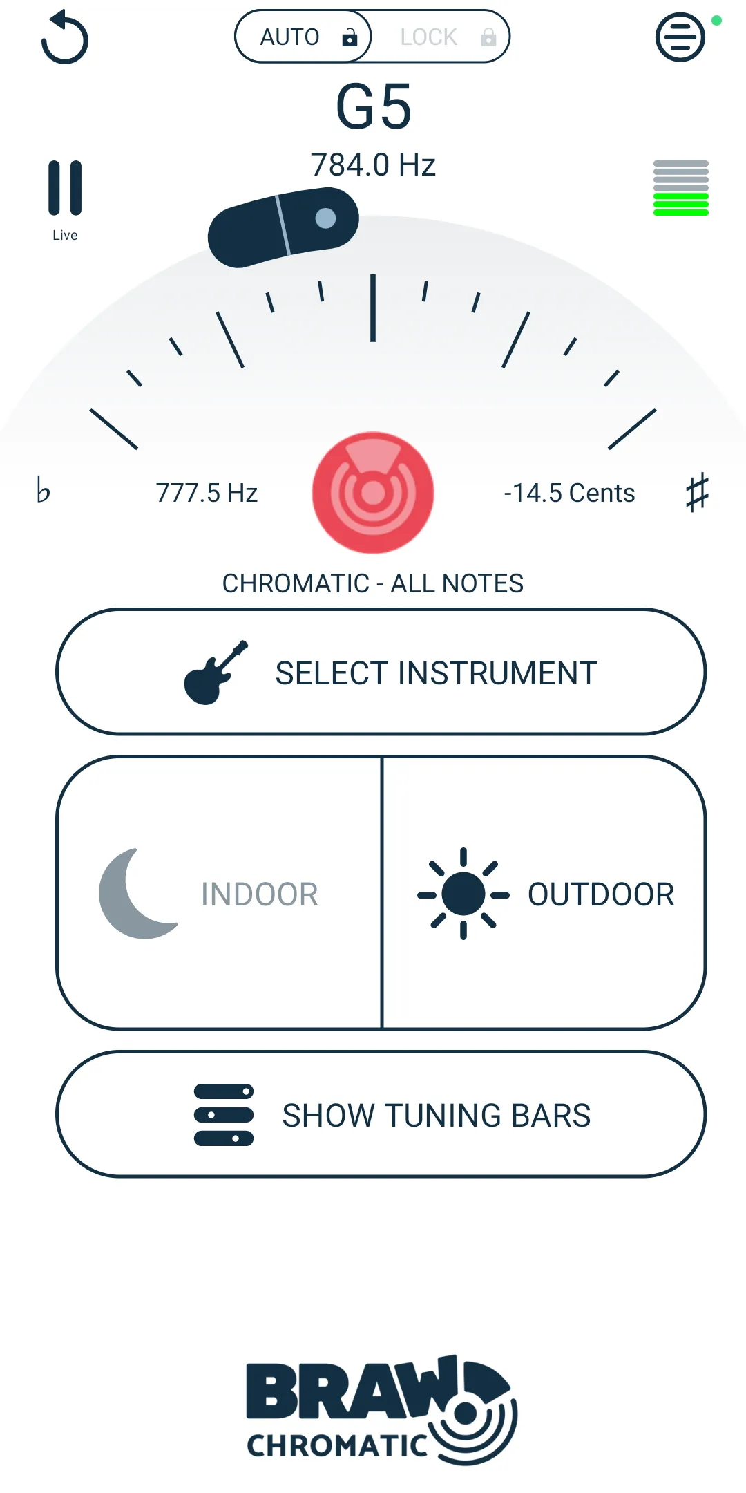 Braw Chromatic Tuner | Indus Appstore | Screenshot