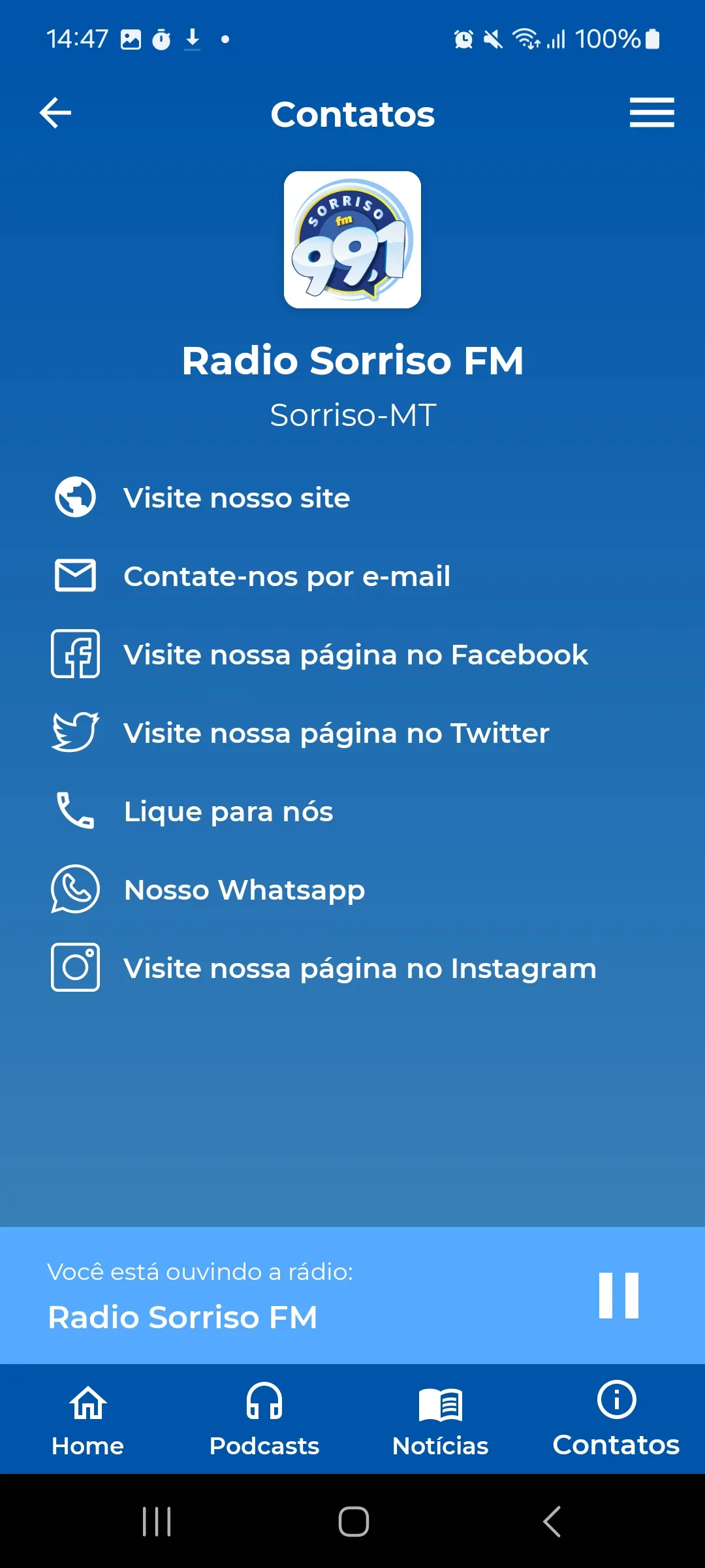 Sorriso FM | Indus Appstore | Screenshot