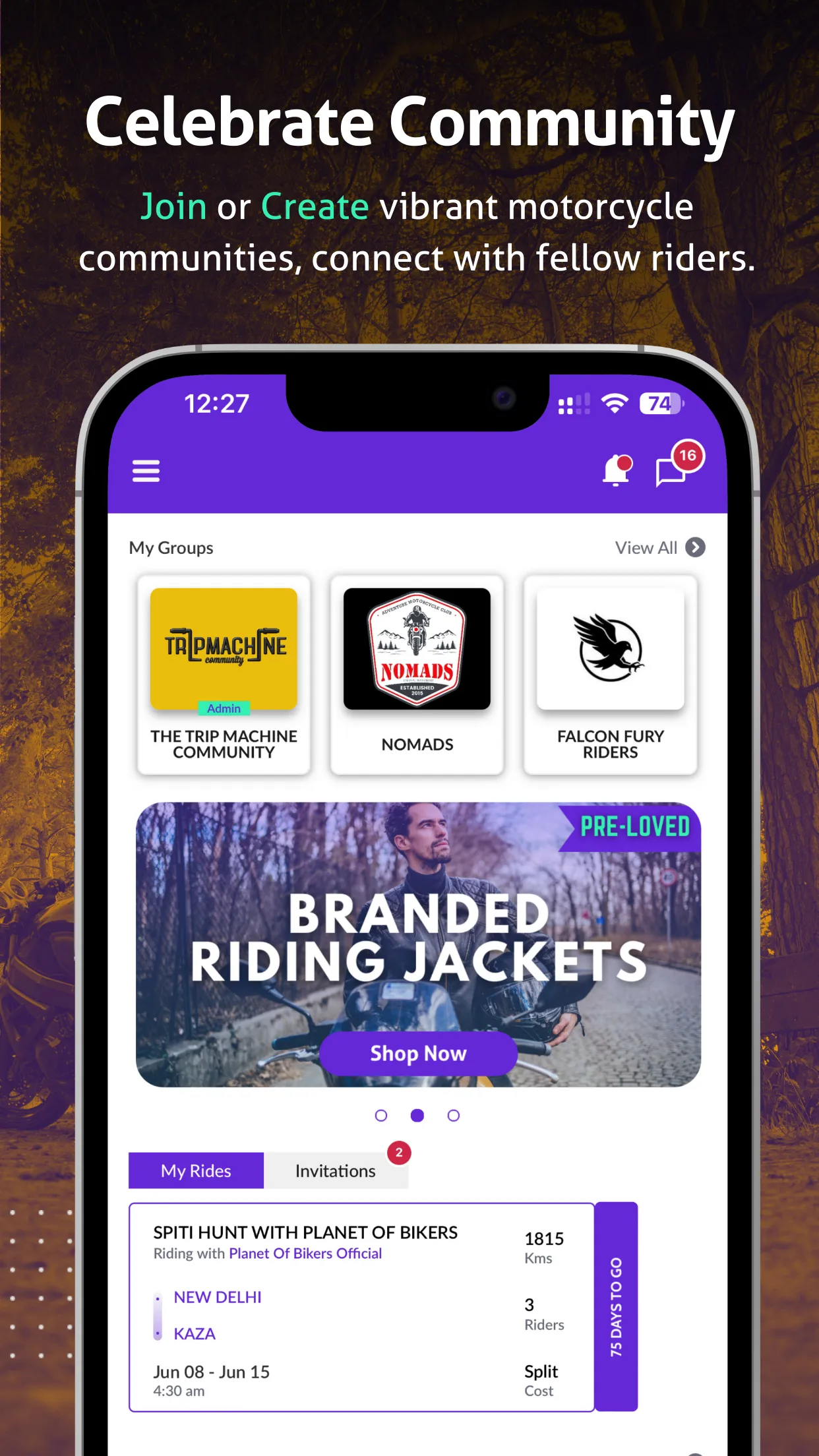 Asteride: Connect, Plan & Ride | Indus Appstore | Screenshot