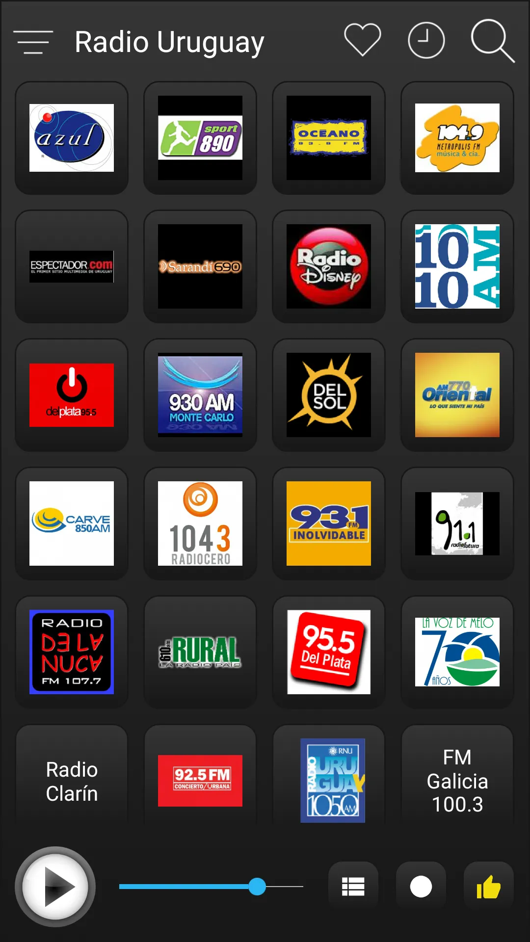 Uruguay Radio FM AM Music | Indus Appstore | Screenshot